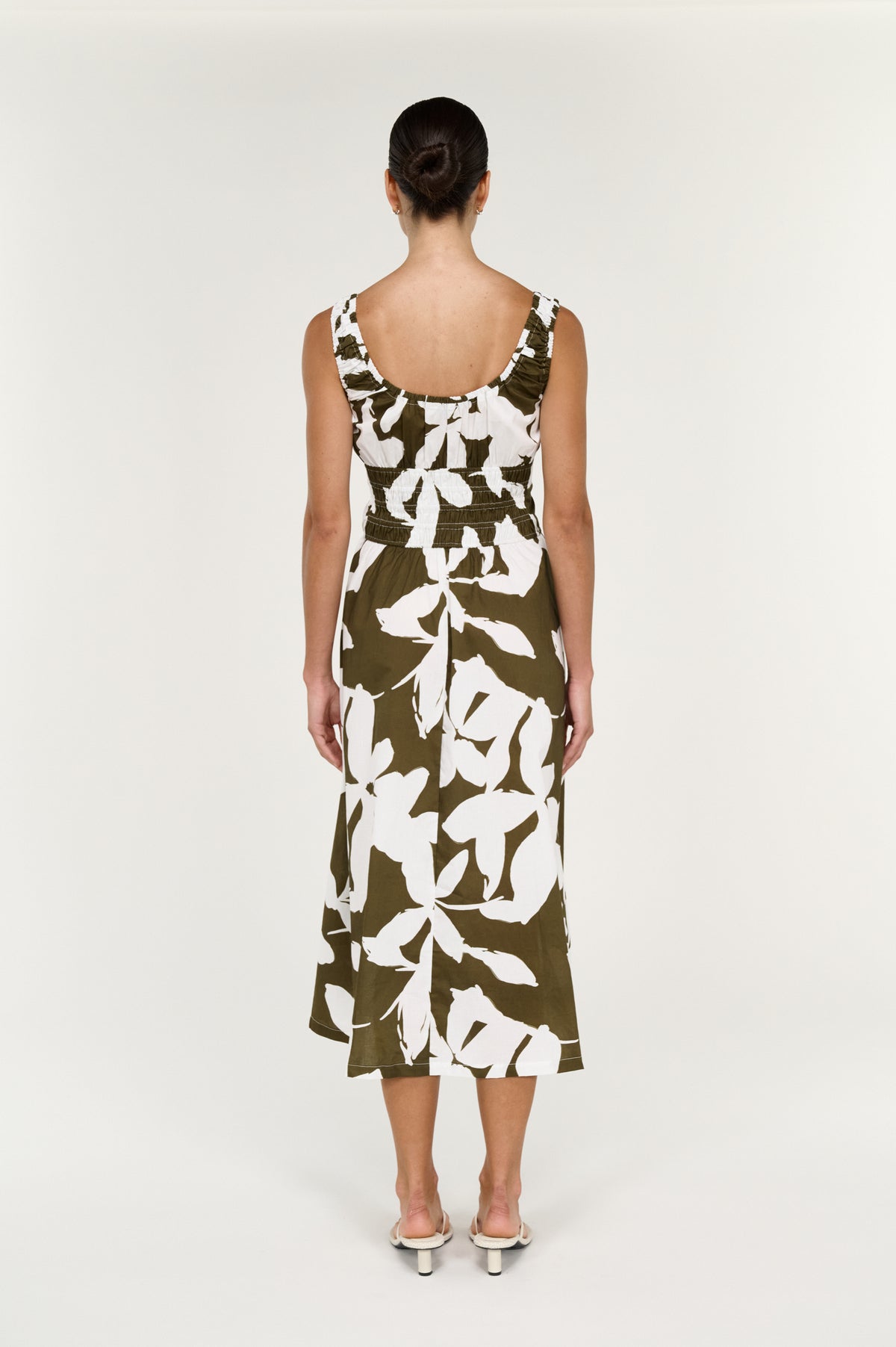 Liora Shirred Midi Dress
