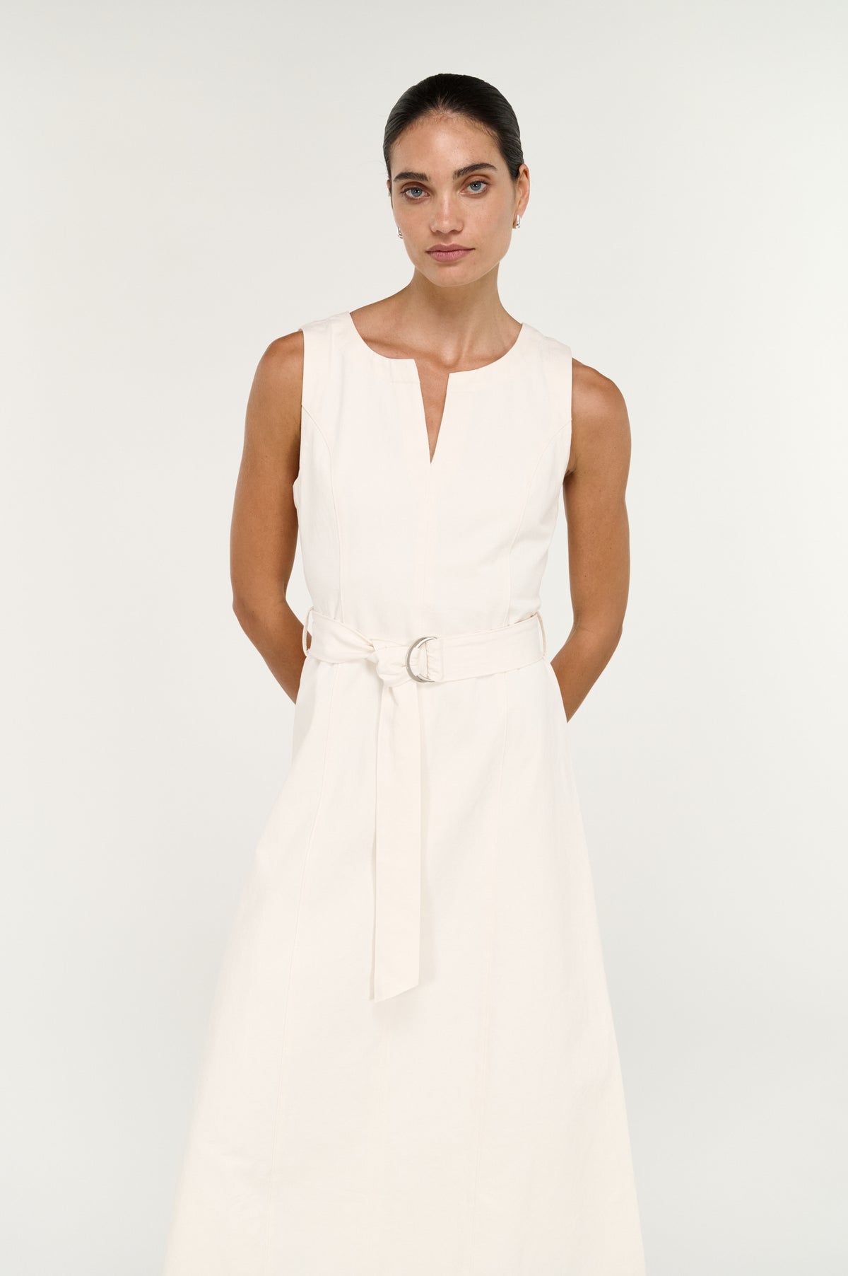 Roselle Belted Midi Dress
