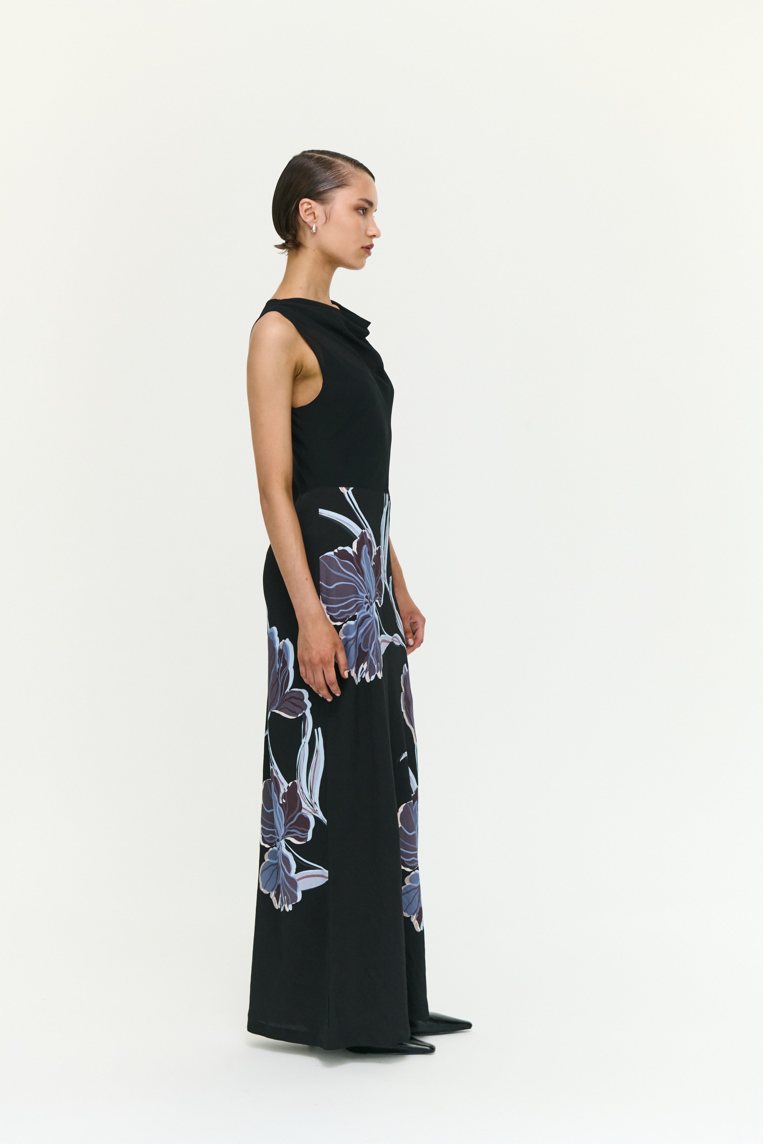 Stas Bias Combo Midi Dress