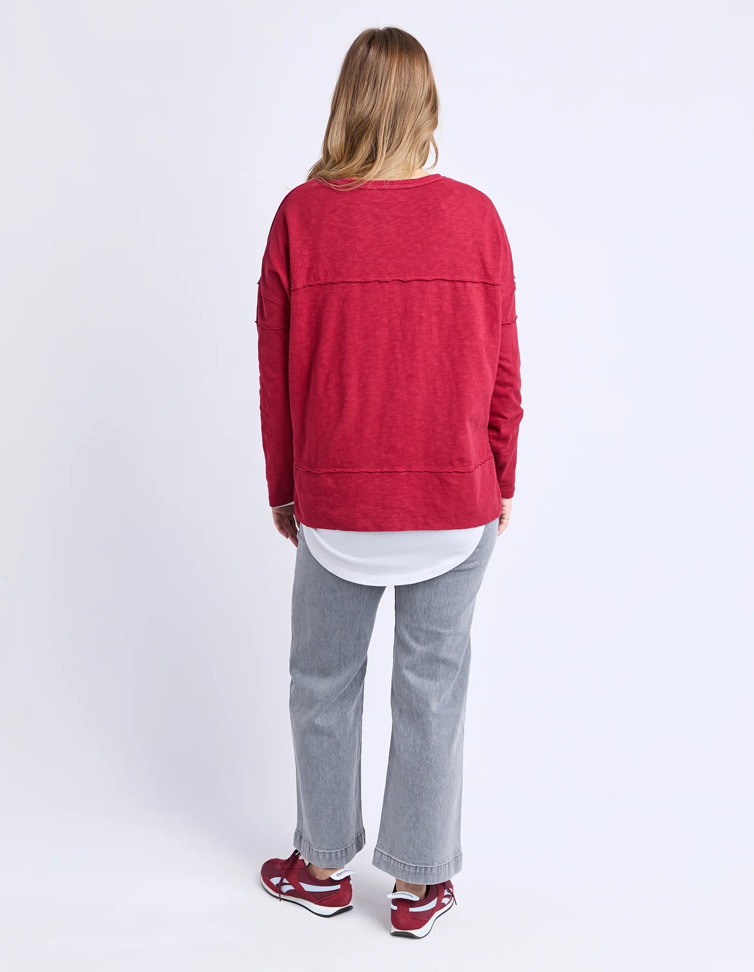 Jayne Throw On Top Rhubarb Red