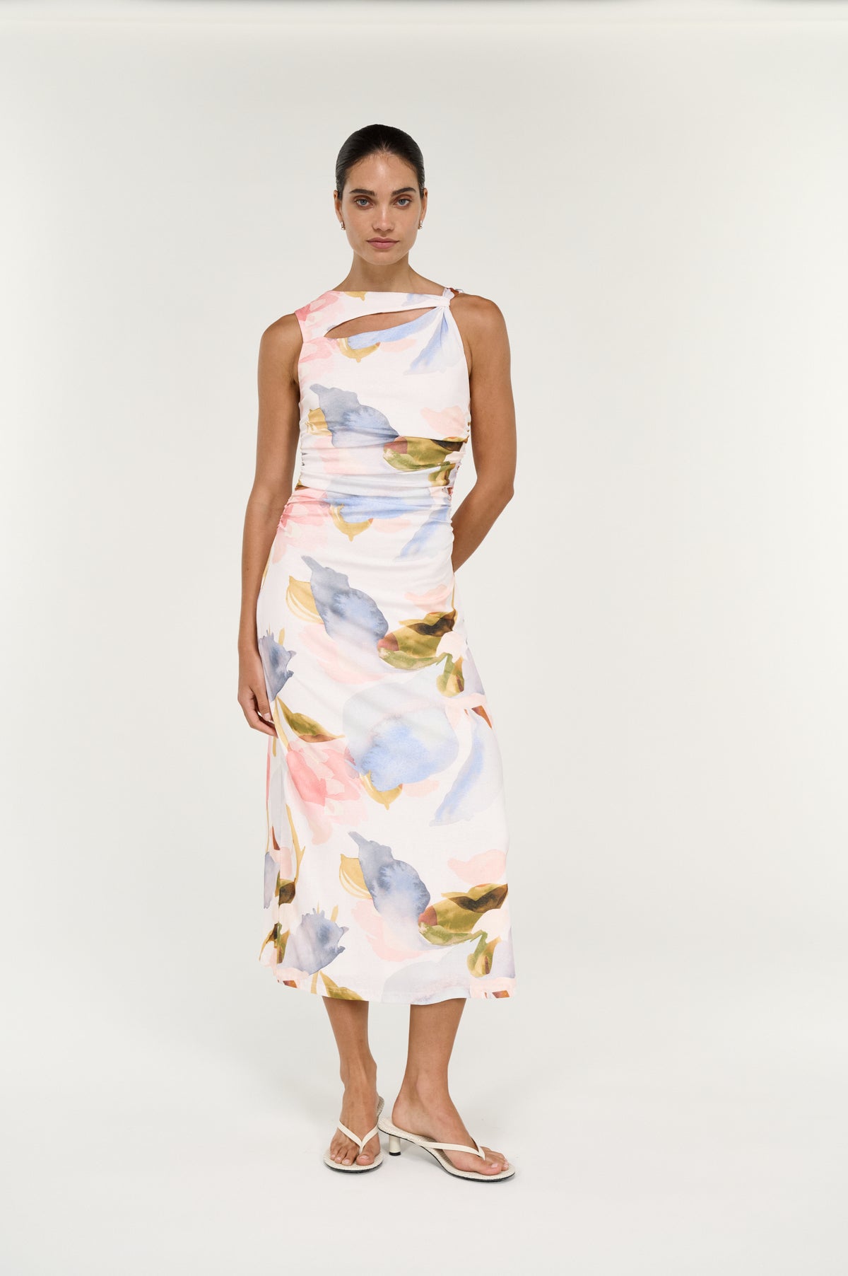 Valea Mesh Midi Dress