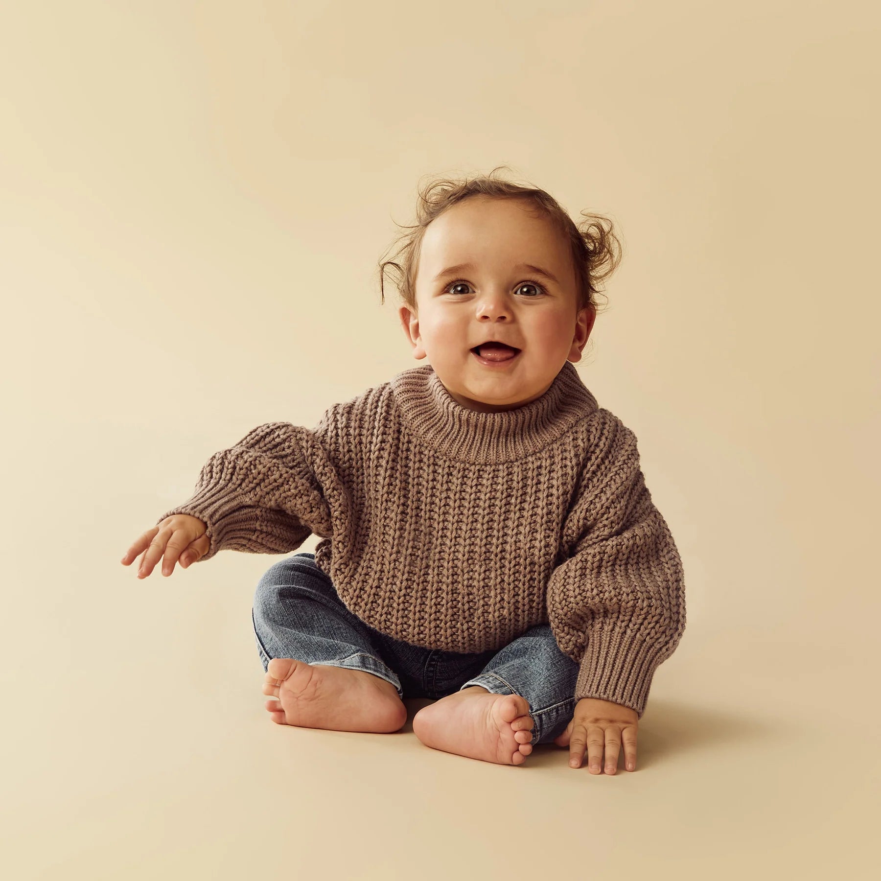 Coco Speckle Organic Knitted Jumper