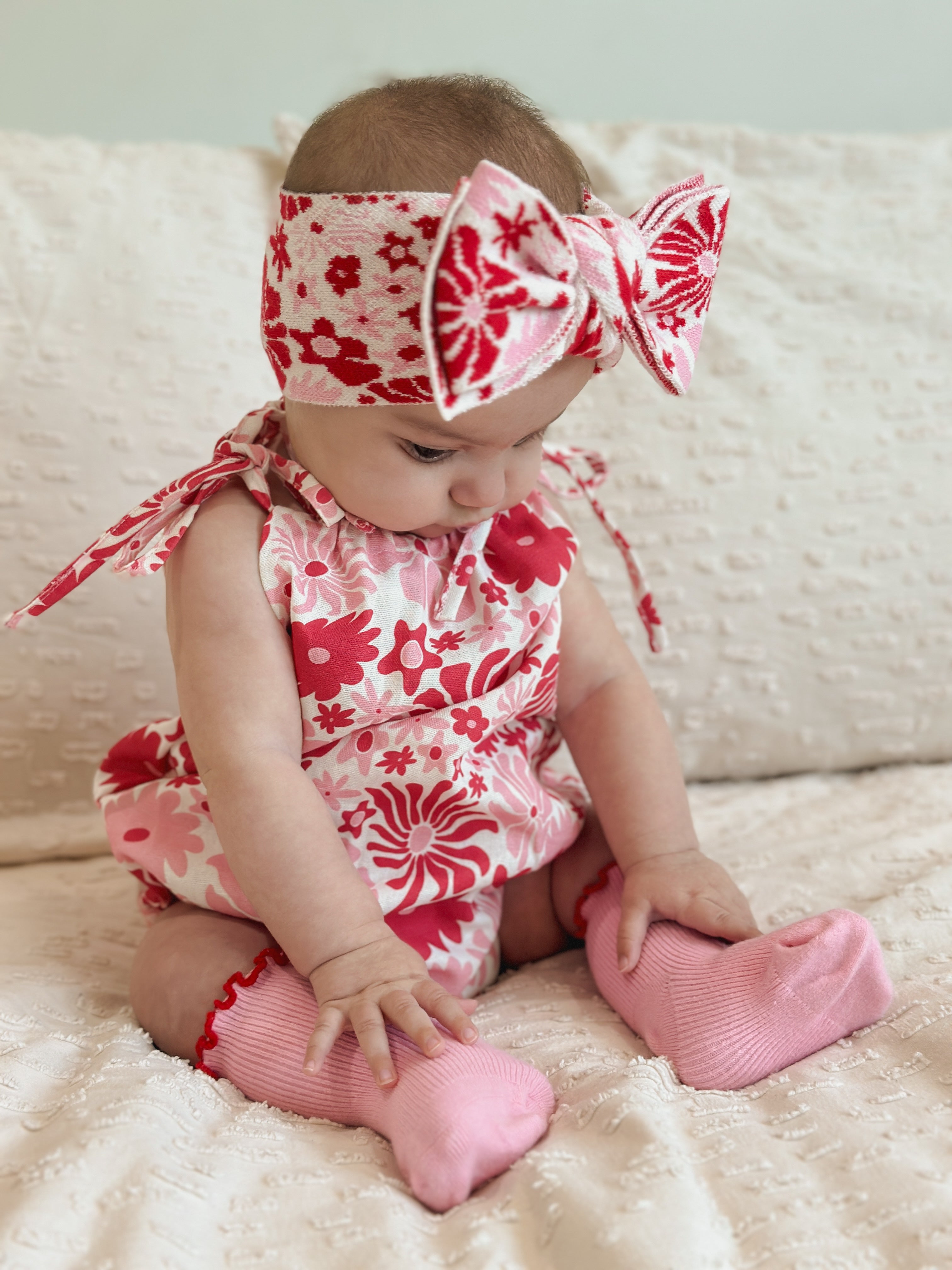Eva Bubble Romper Rosa