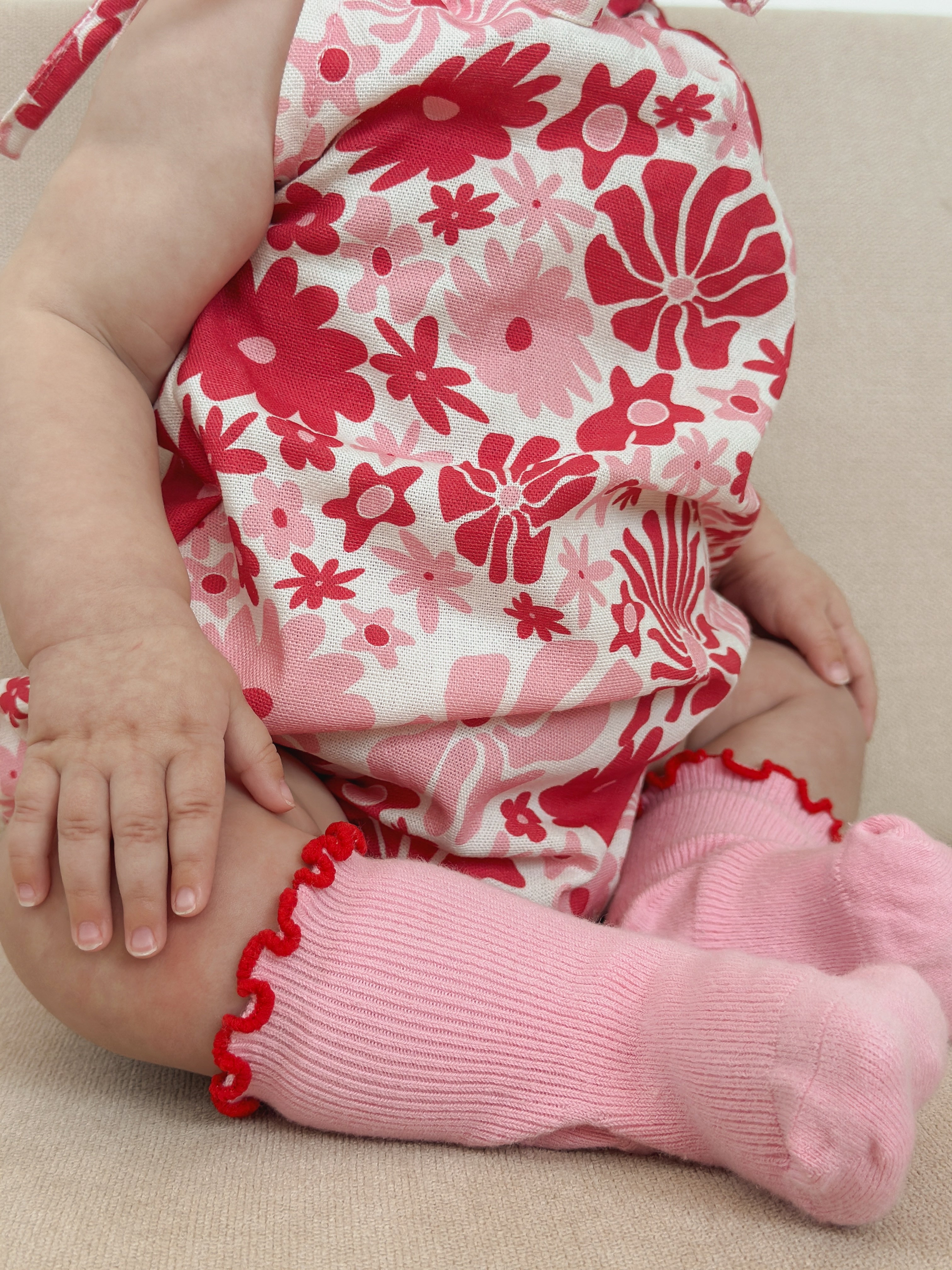 Eva Bubble Romper Rosa