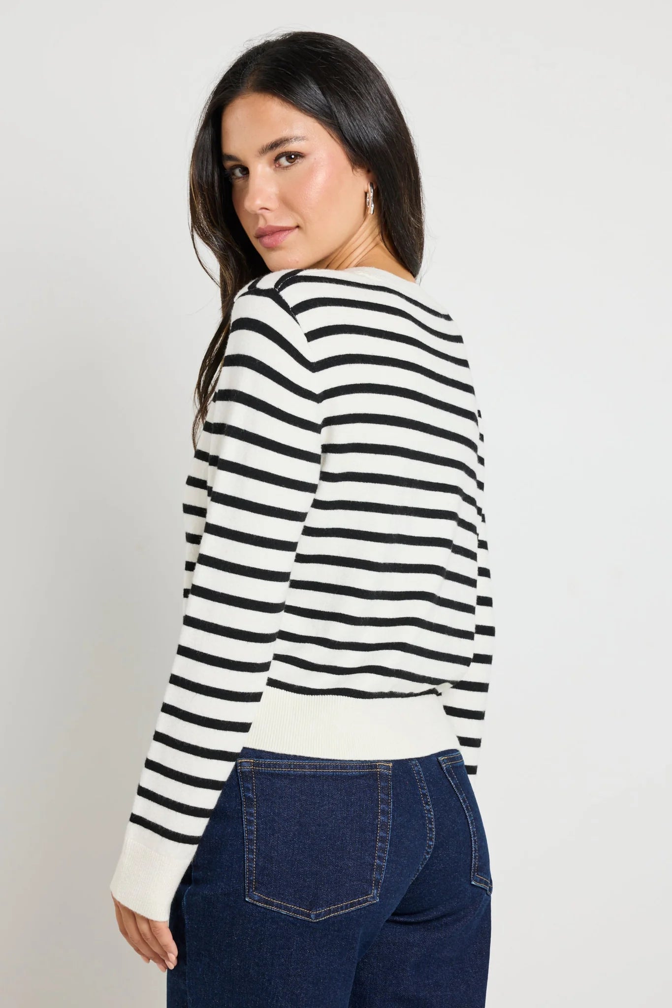 Autograph Black Stripe Cardigan