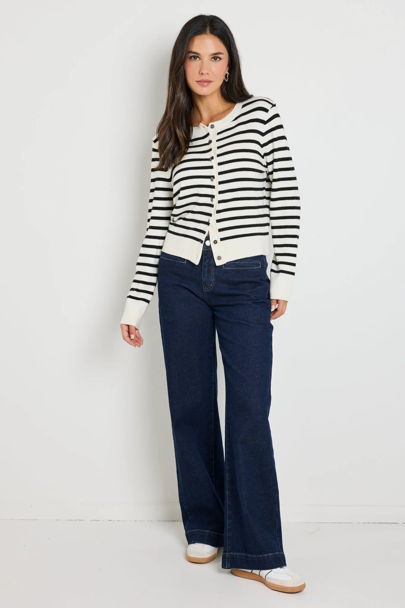 Autograph Black Stripe Cardigan