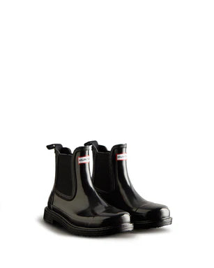 Womens Chelsea Commando Gloss Boot Black