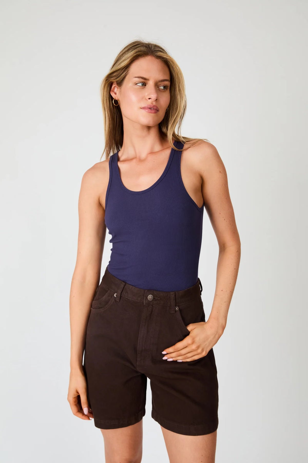 Super Mirage Denim Short Chocolate