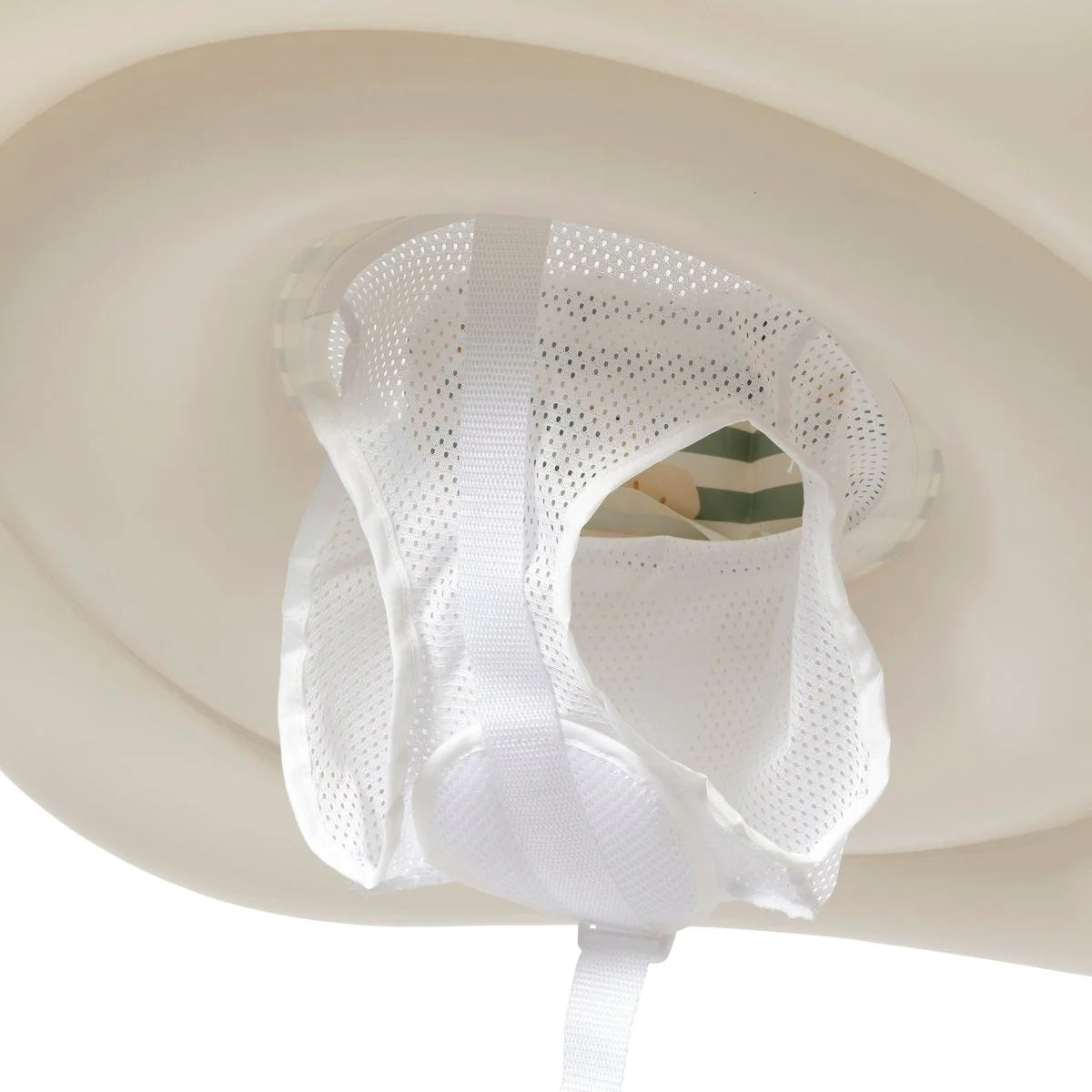 Interactive Baby Float Duck Sage Stripe