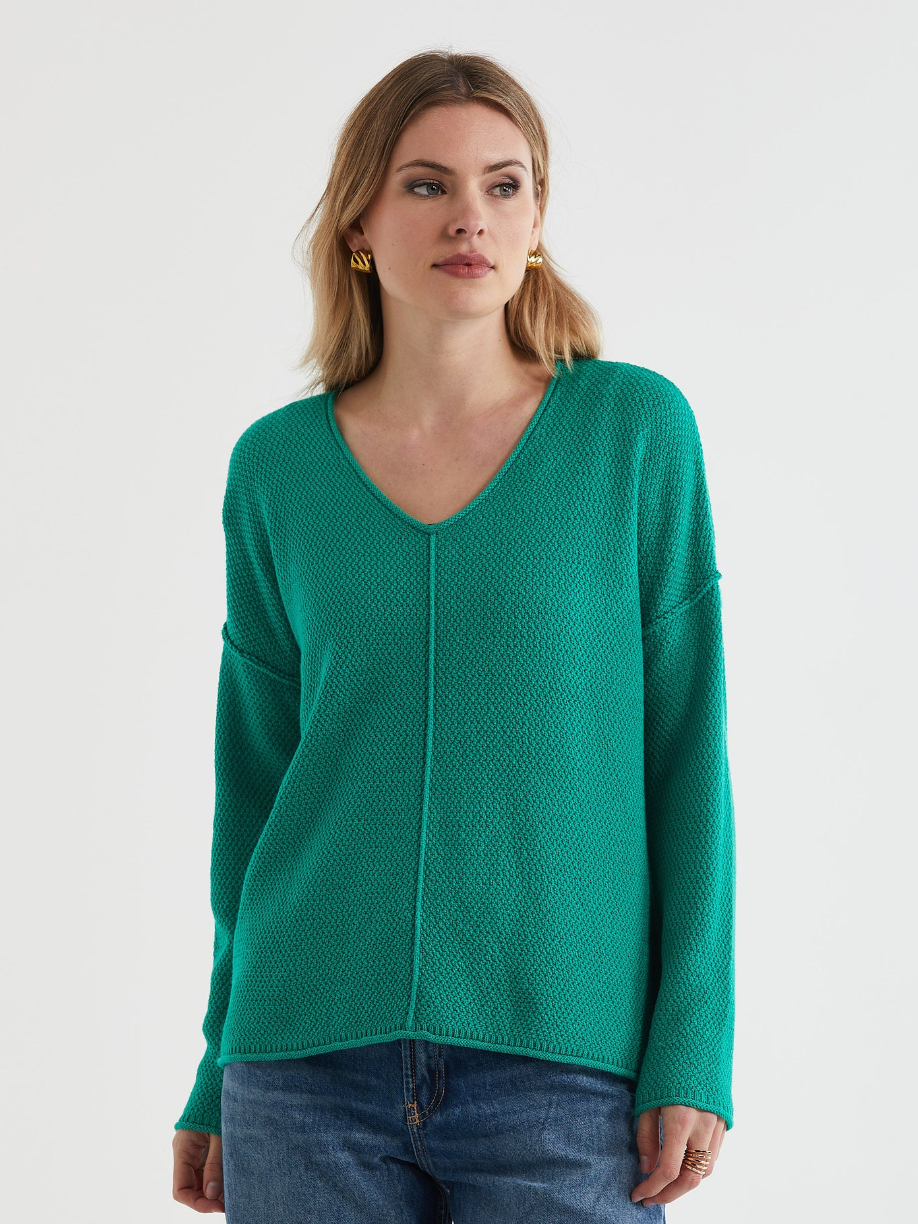Birdseye V Jumper
