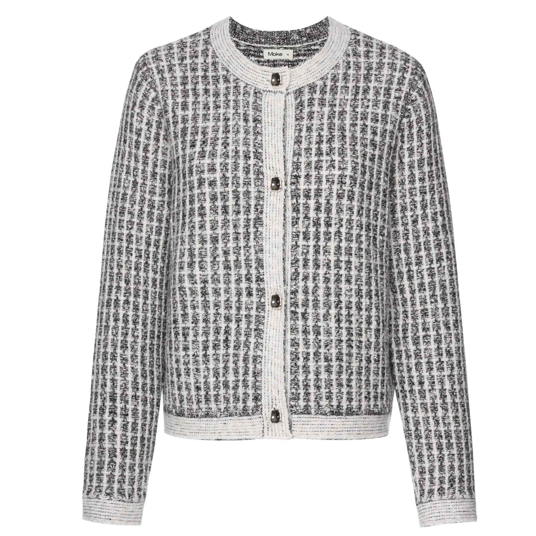 Vivian Women's Cardigan White Check