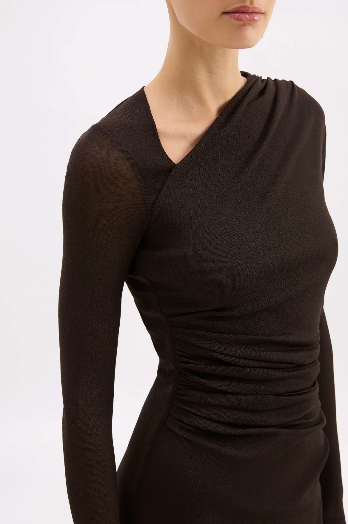 Marti Mesh Maxi Dress Espresso