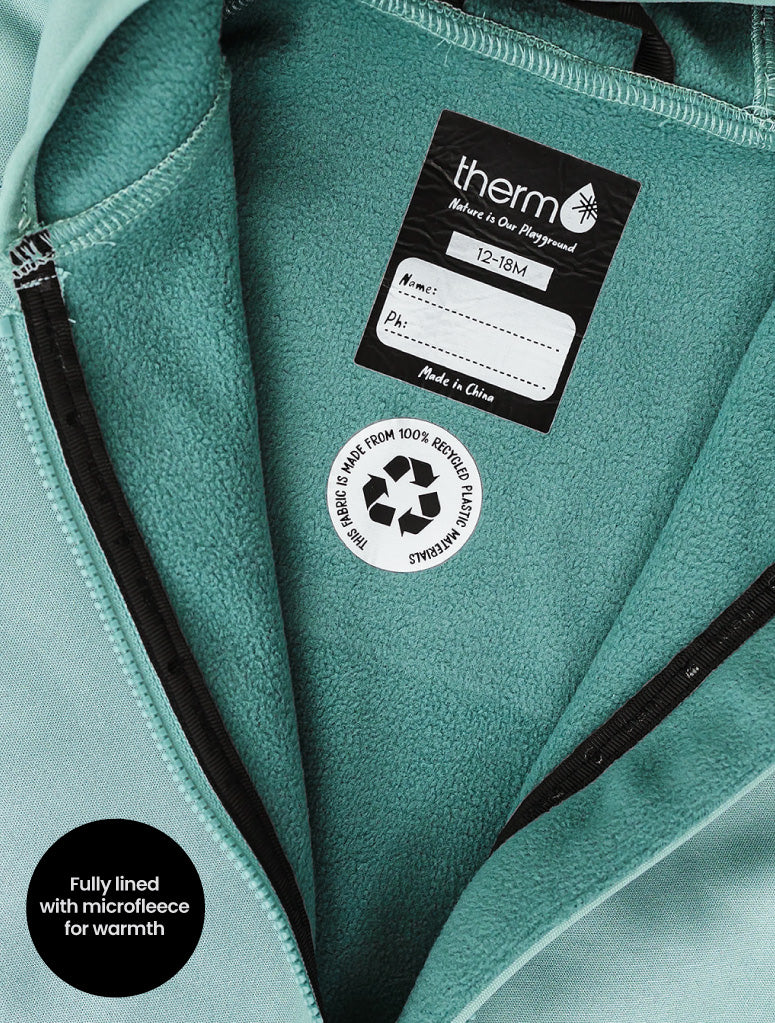 All-Weather Fleece Onesie Seafoam