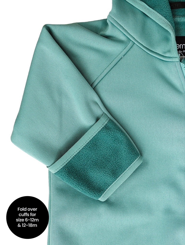 All-Weather Fleece Onesie Seafoam