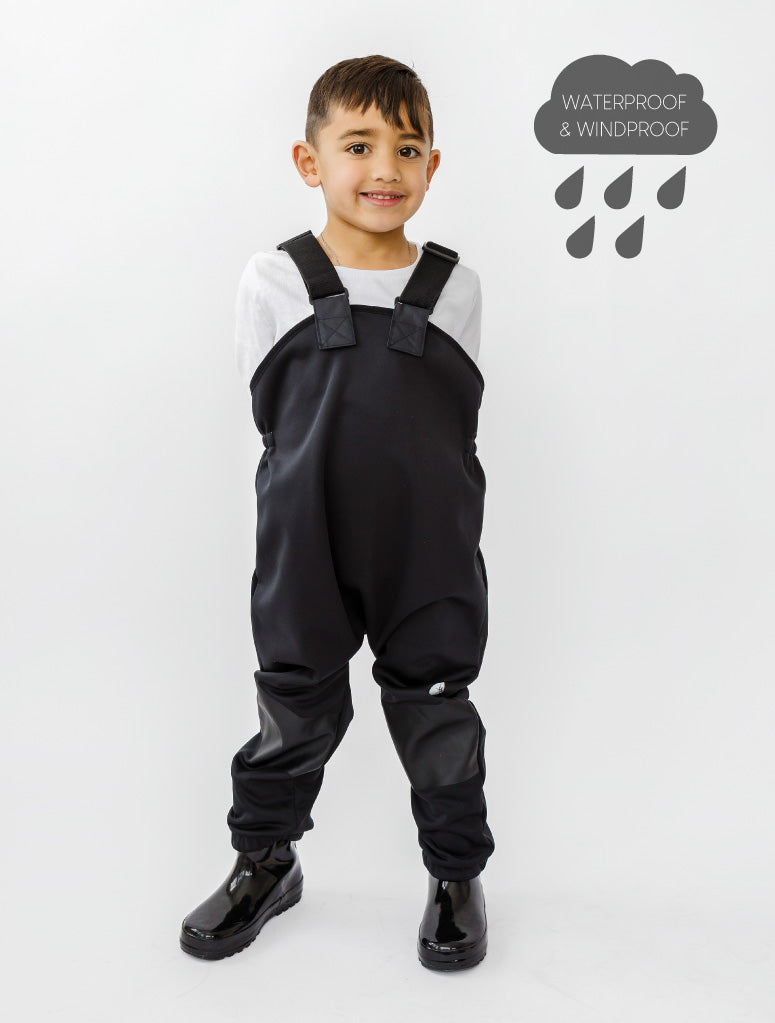 All-Weather Fleece Overalls Black