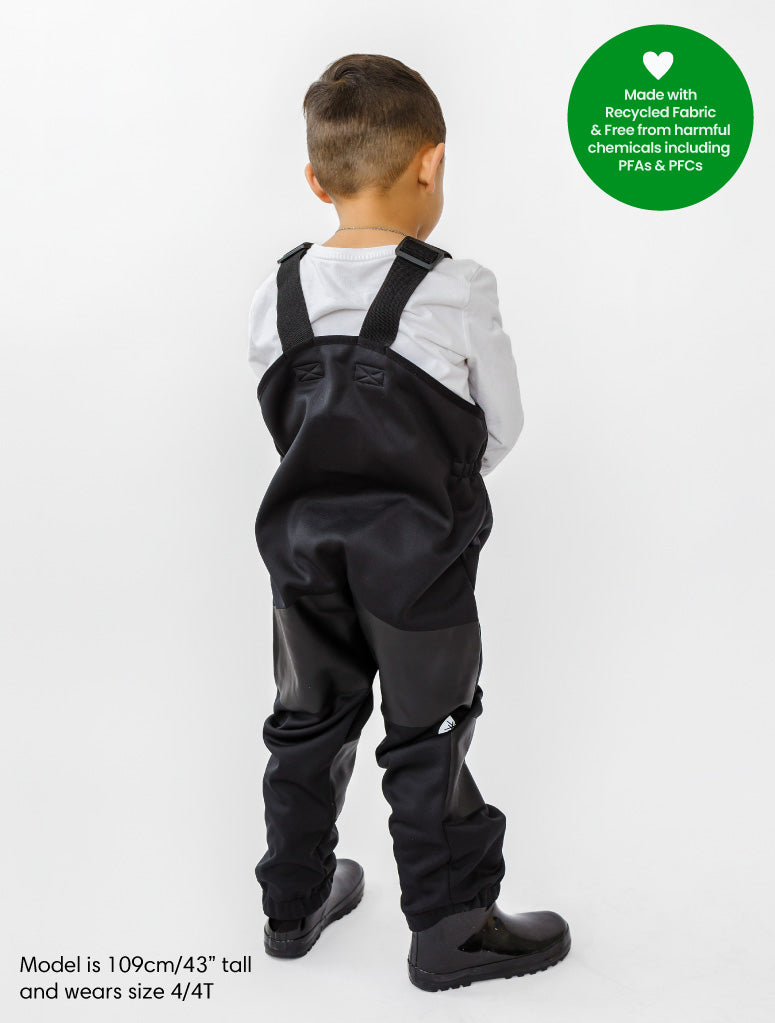 All-Weather Fleece Overalls Black
