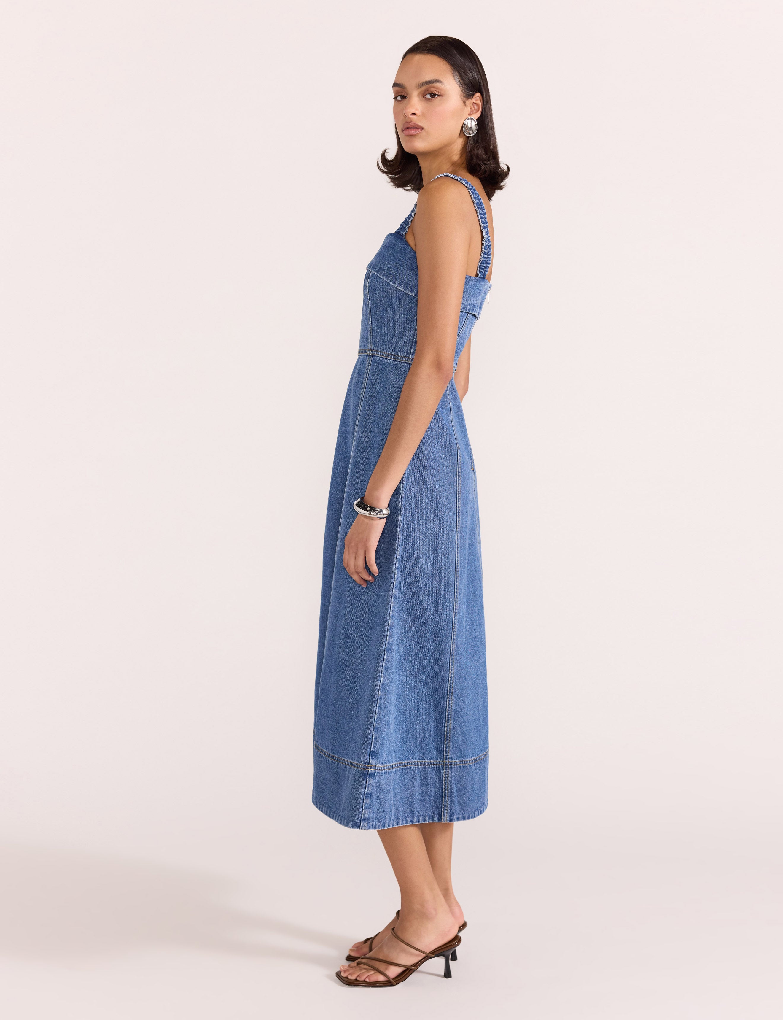 Tate Denim Midi Dress