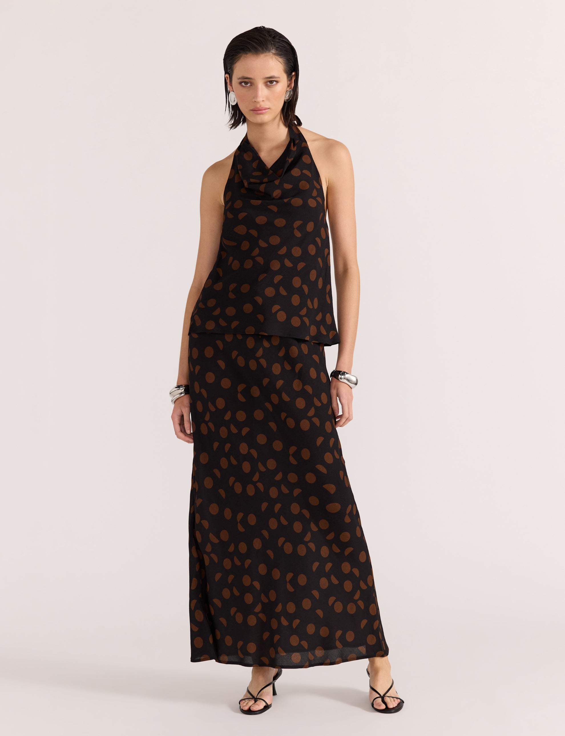 Luella Bias Midi Skirt