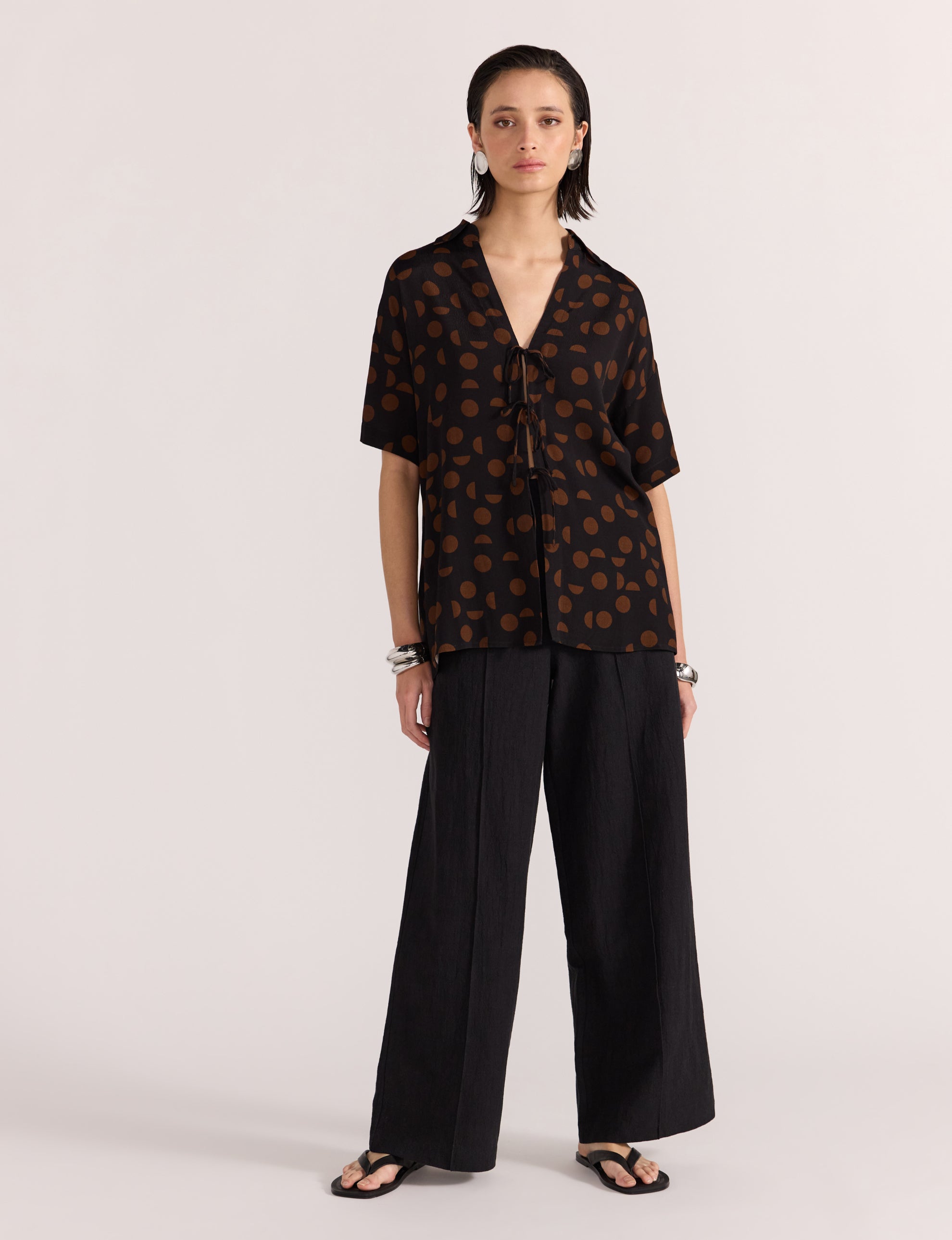 Luella Tie Front Shirt
