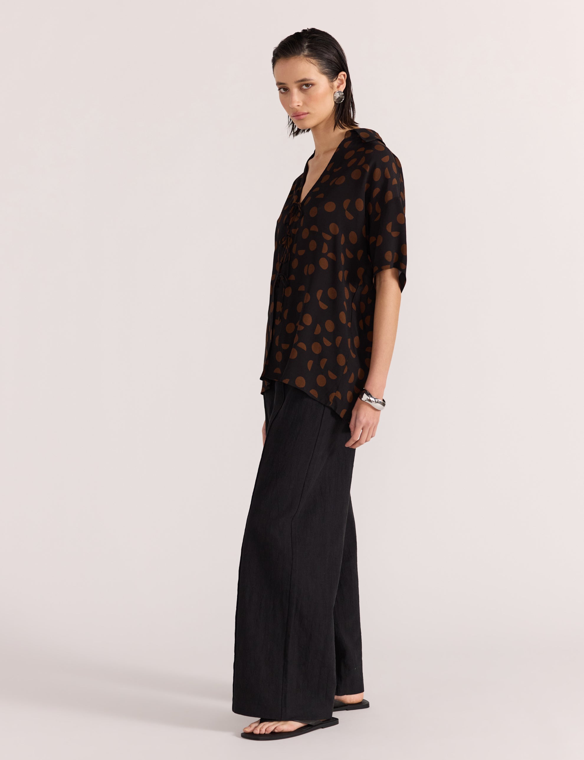 Luella Tie Front Shirt
