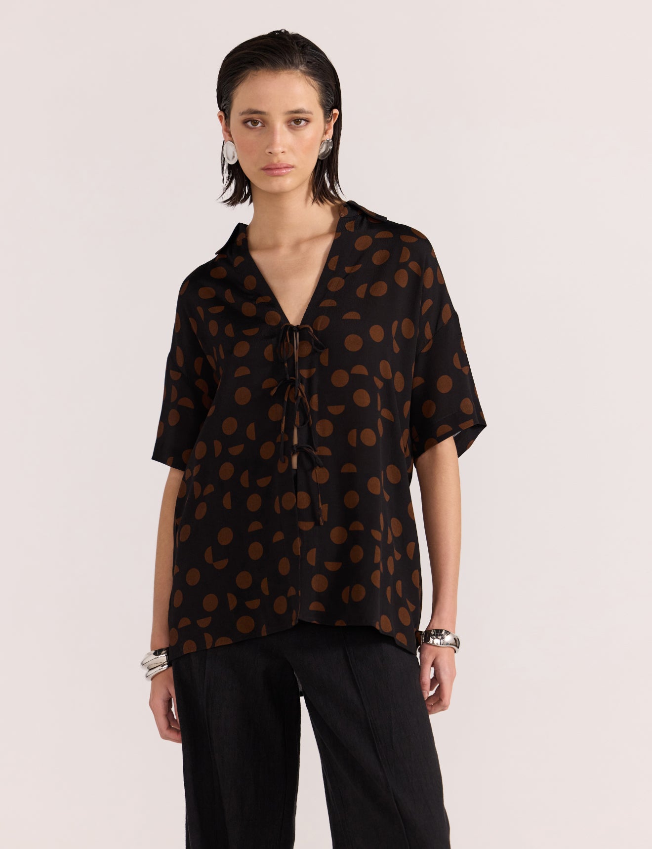 Luella Tie Front Shirt