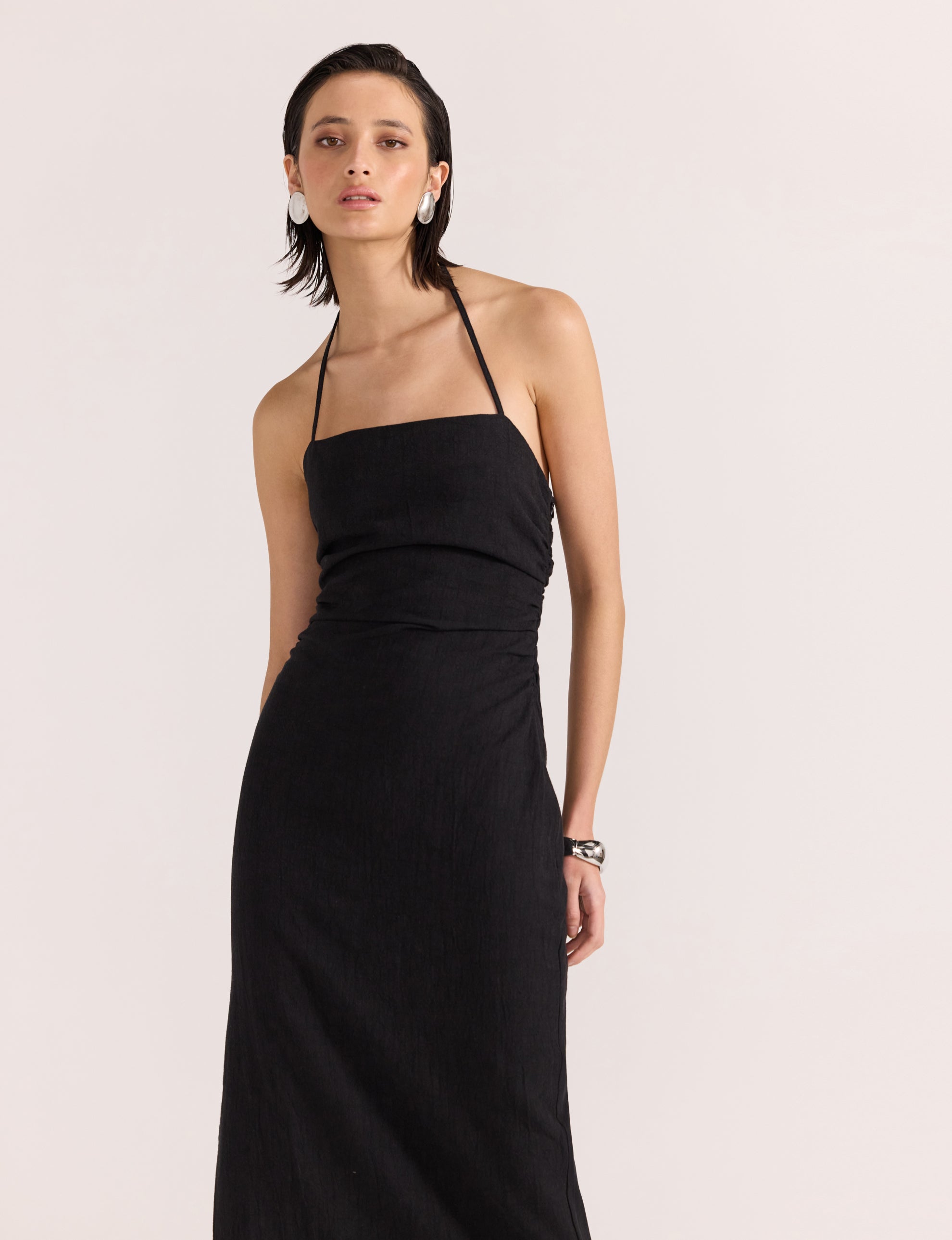 Athena Halter Midi Dress