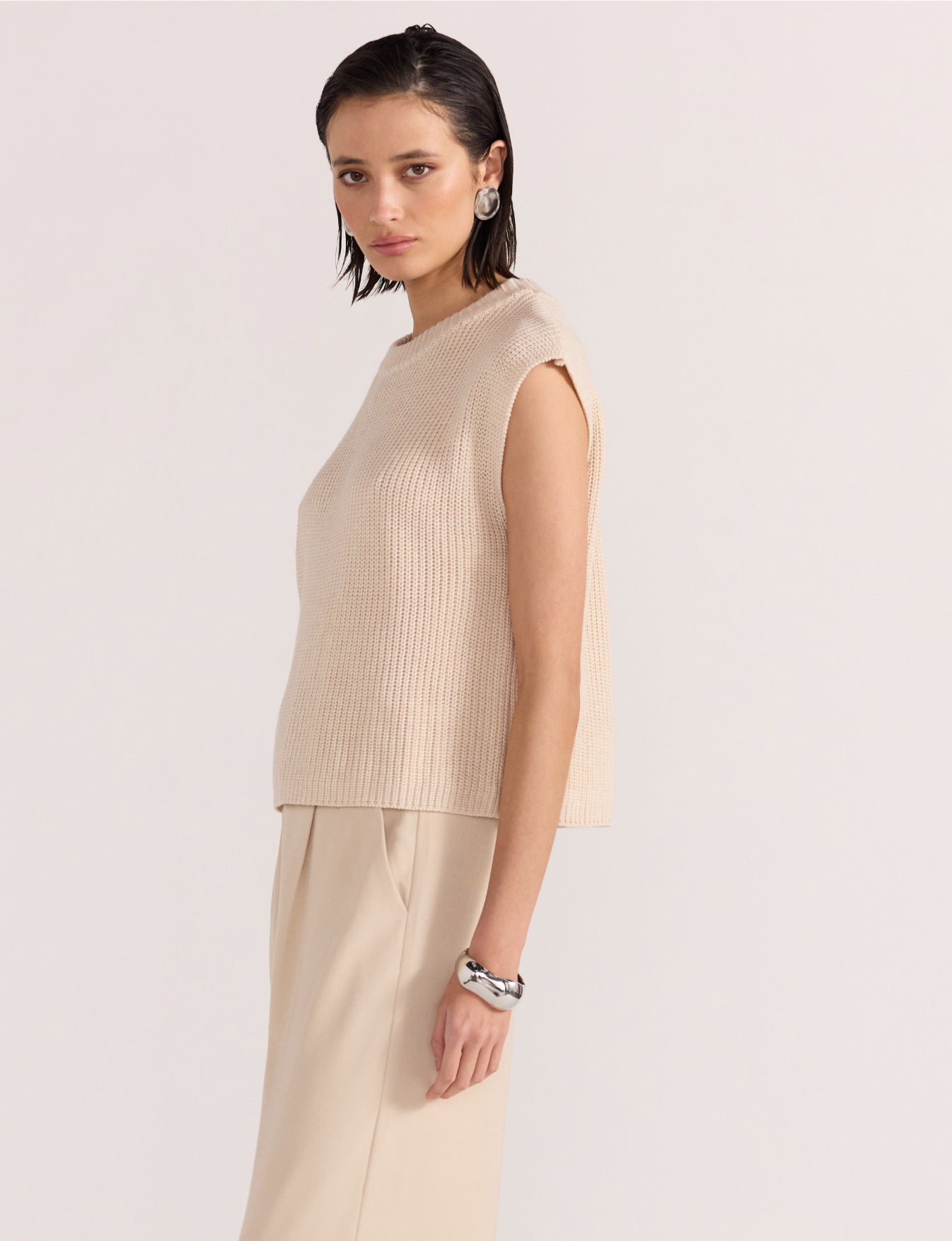 Petra Knit Top Natural