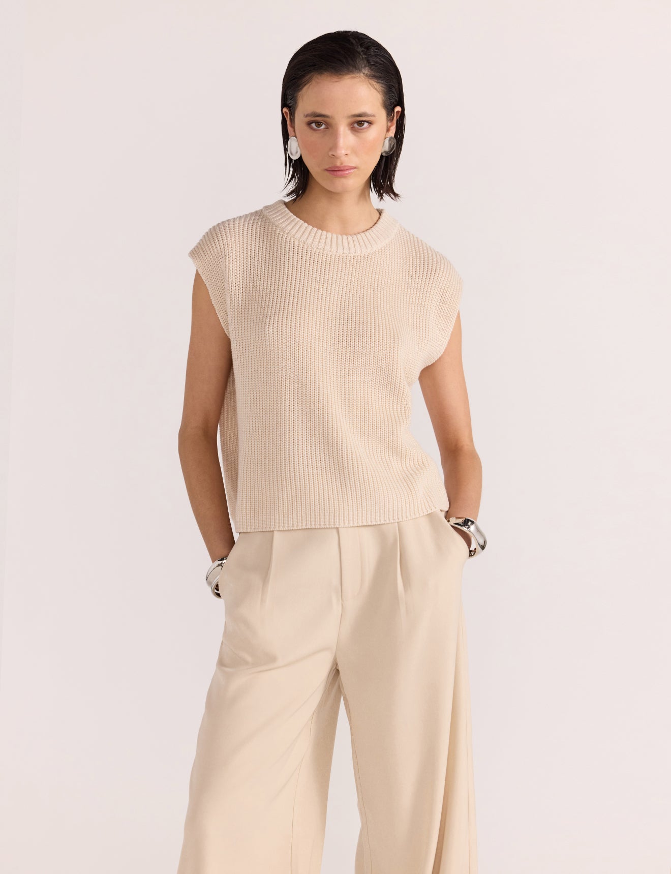 Petra Knit Top Natural
