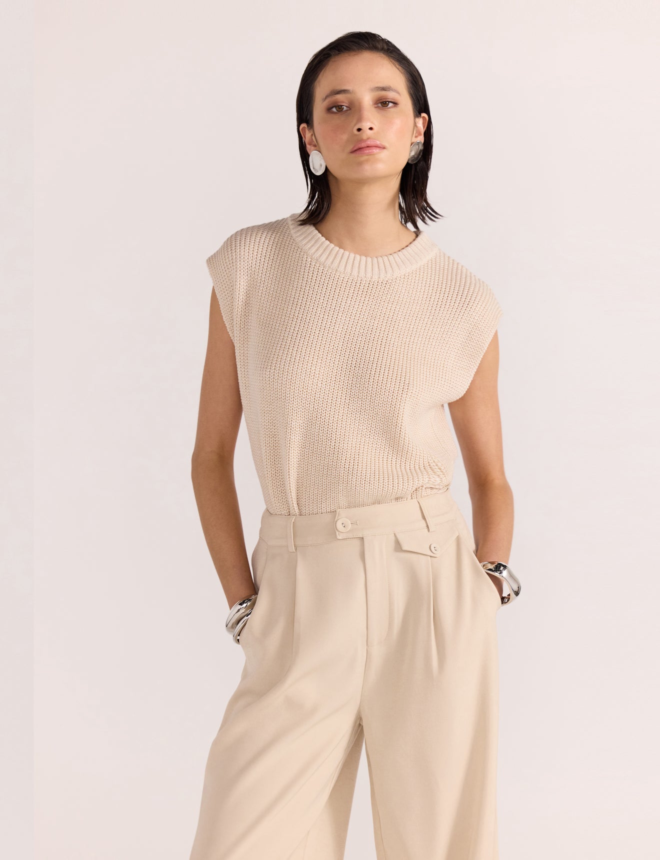 Petra Knit Top Natural