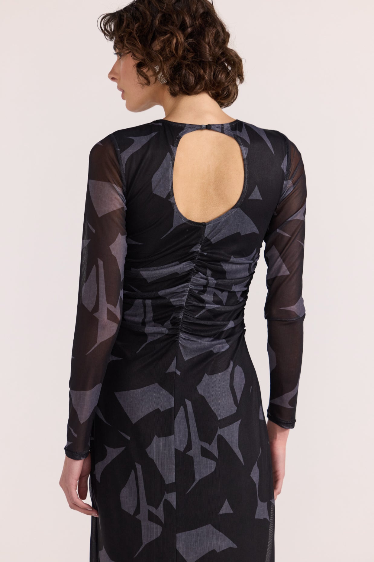 Aura Mesh Midi Dress