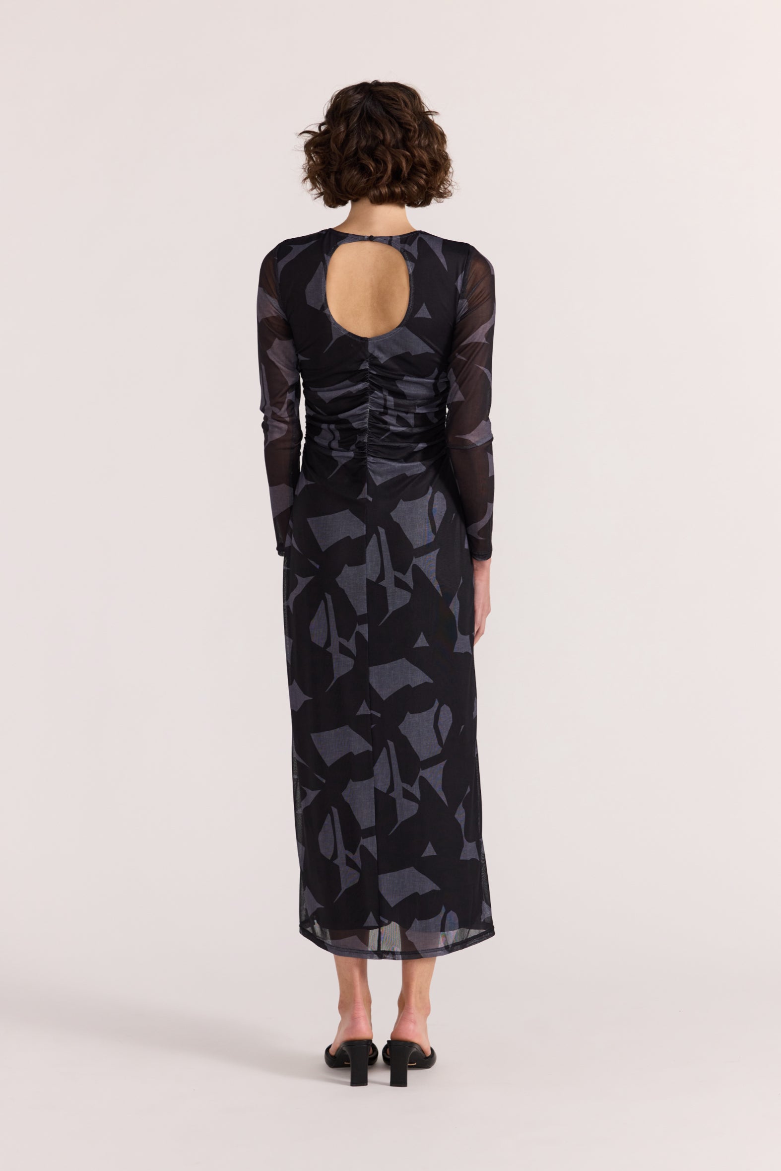 Aura Mesh Midi Dress