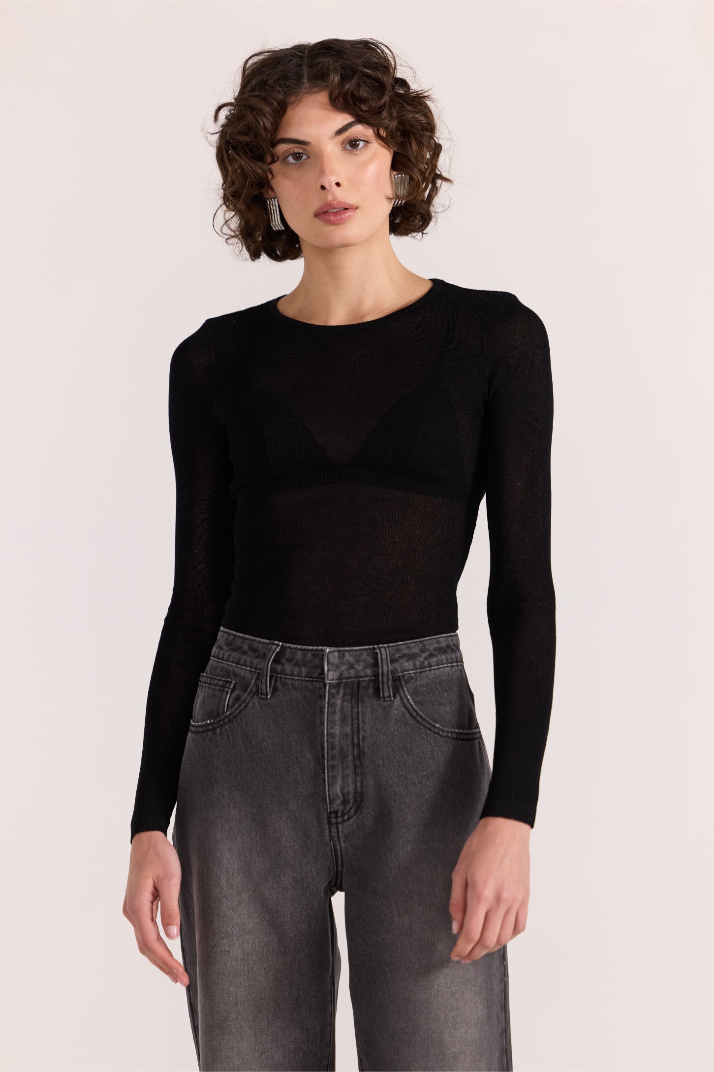 Asta Sheer Knit Top