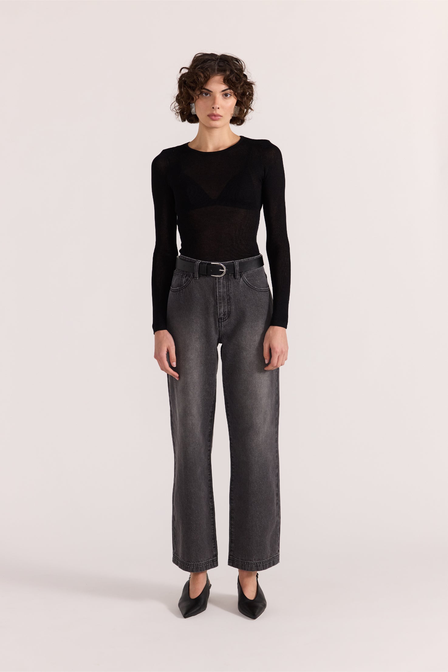 Asta Sheer Knit Top