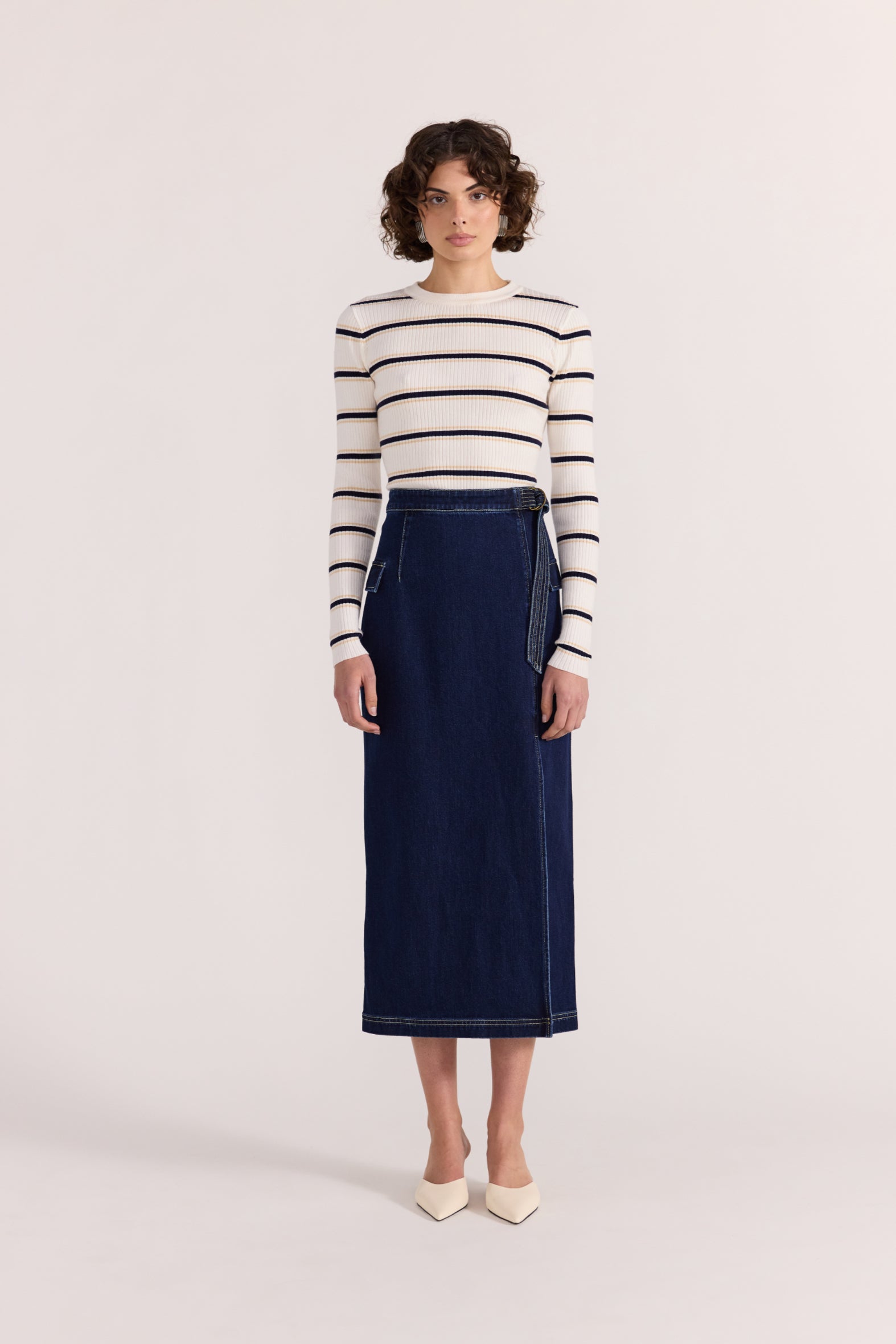 Camille Stripe Knit Top