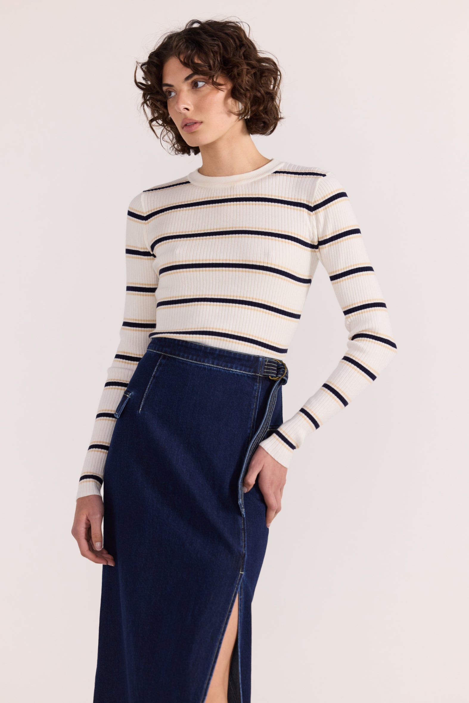 Camille Stripe Knit Top