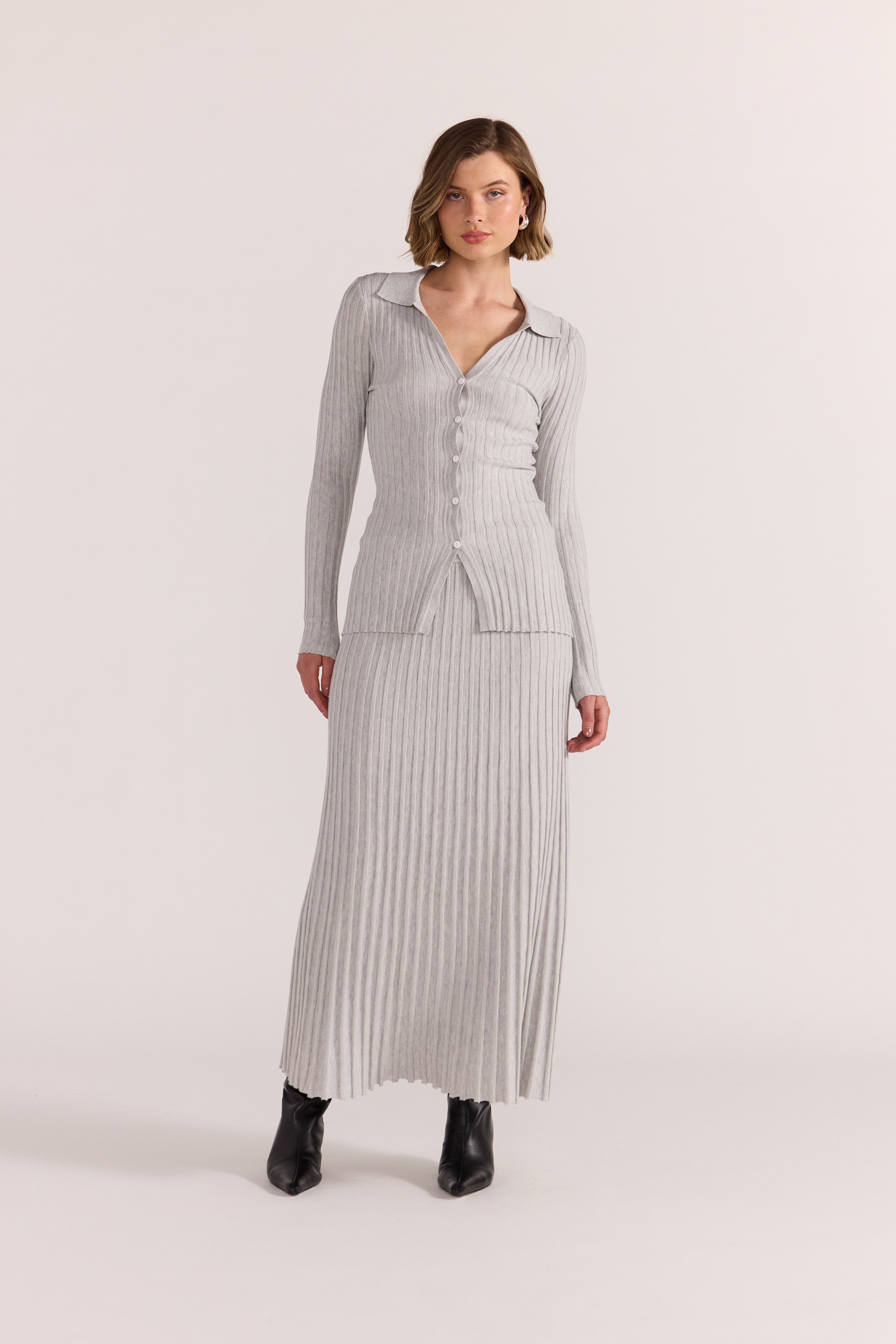 Marlow Ribbed Polo Top