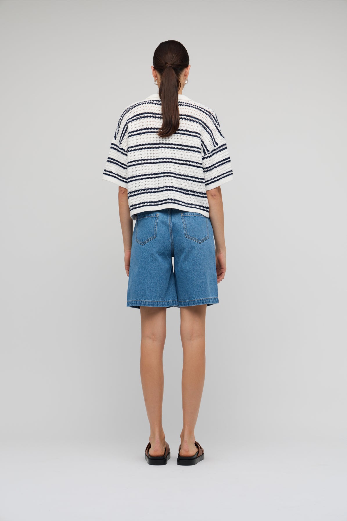 Solstice Knit Polo Top