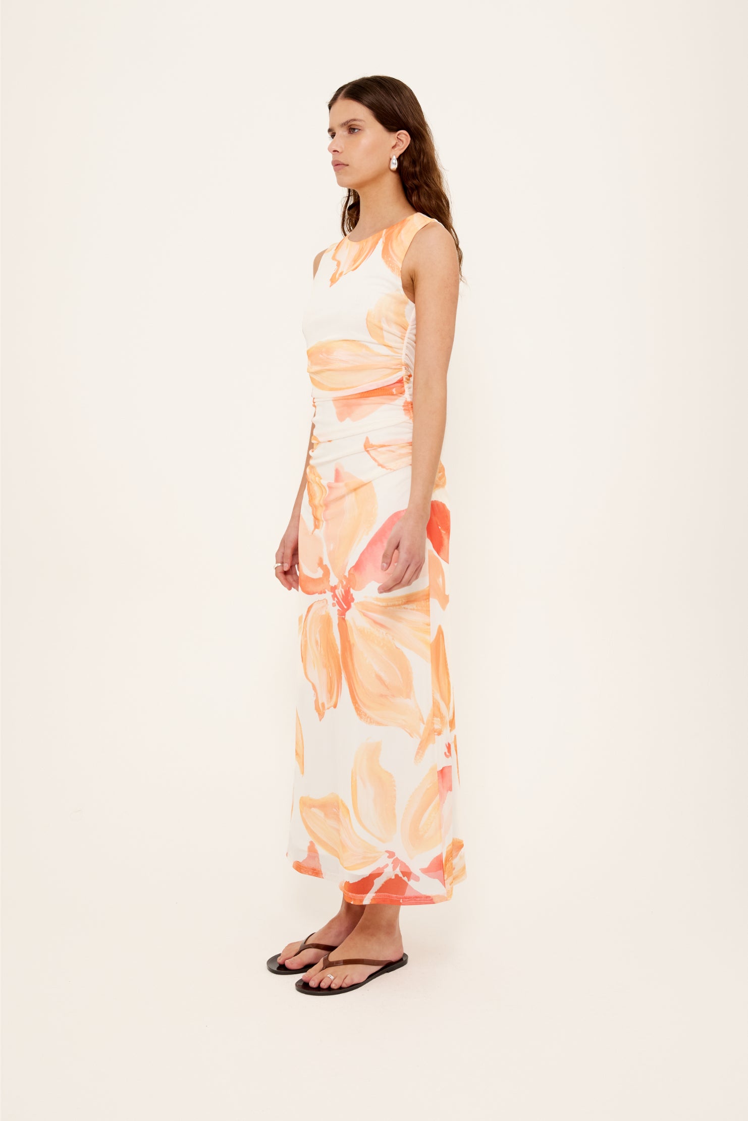 Solana Mesh Midi Dress