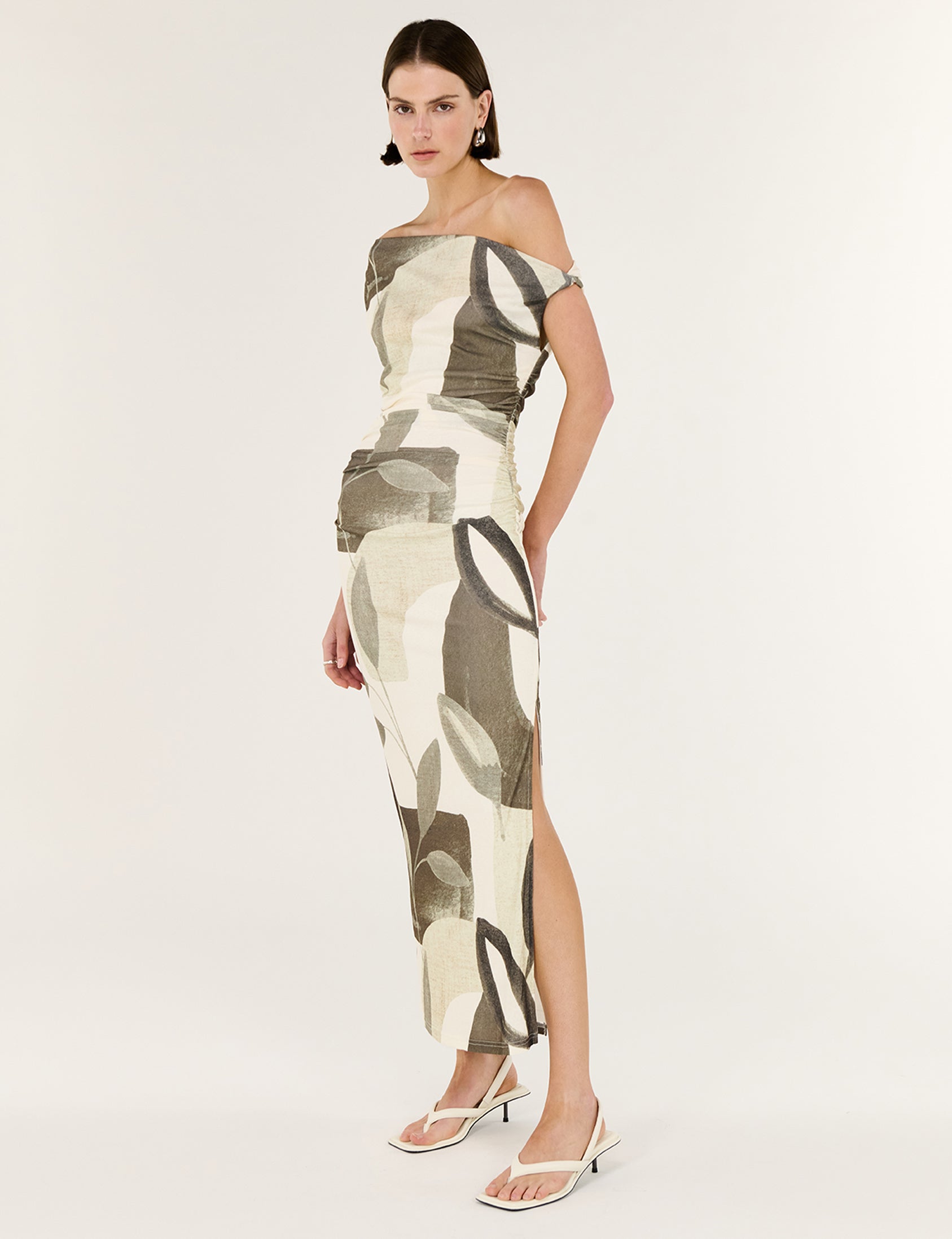 Ophiele Twist Midi Dress