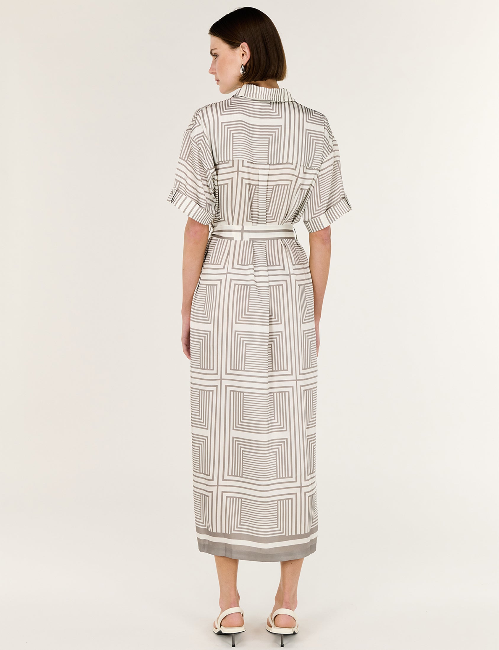 Siphon Midi Shirt Dress