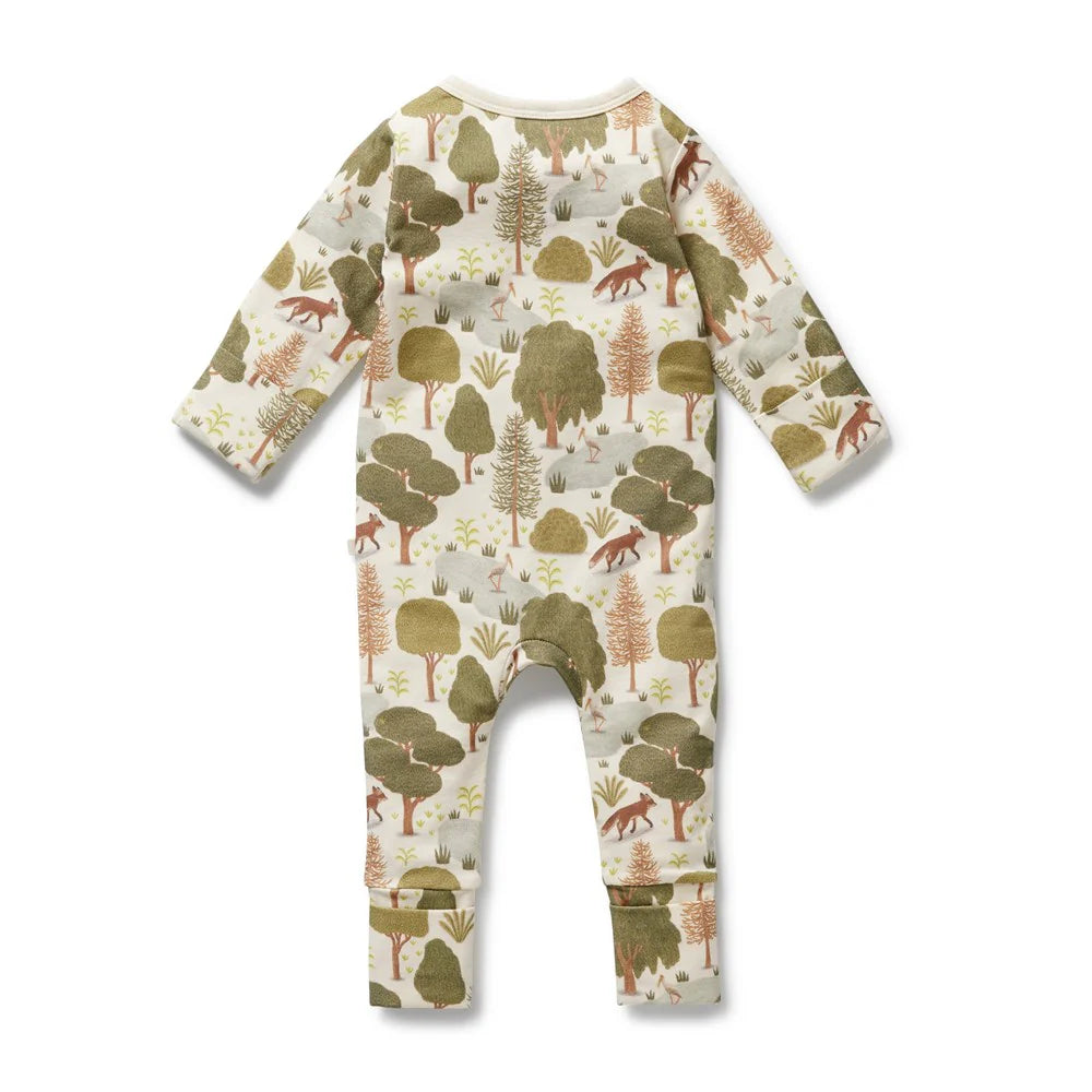 Little Trees Organic Zipsuit W Feet
