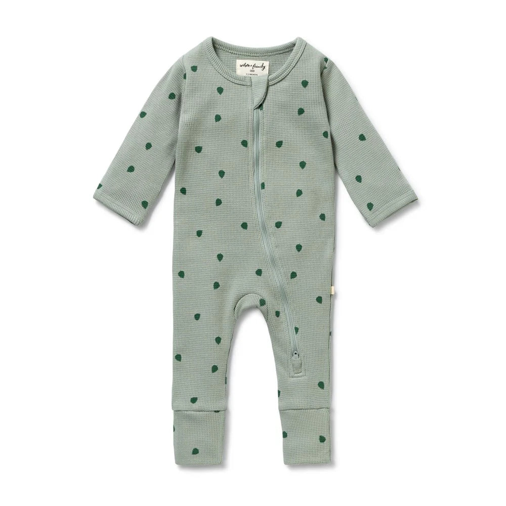 Tumbletwig Organic Waffle Zipsuit