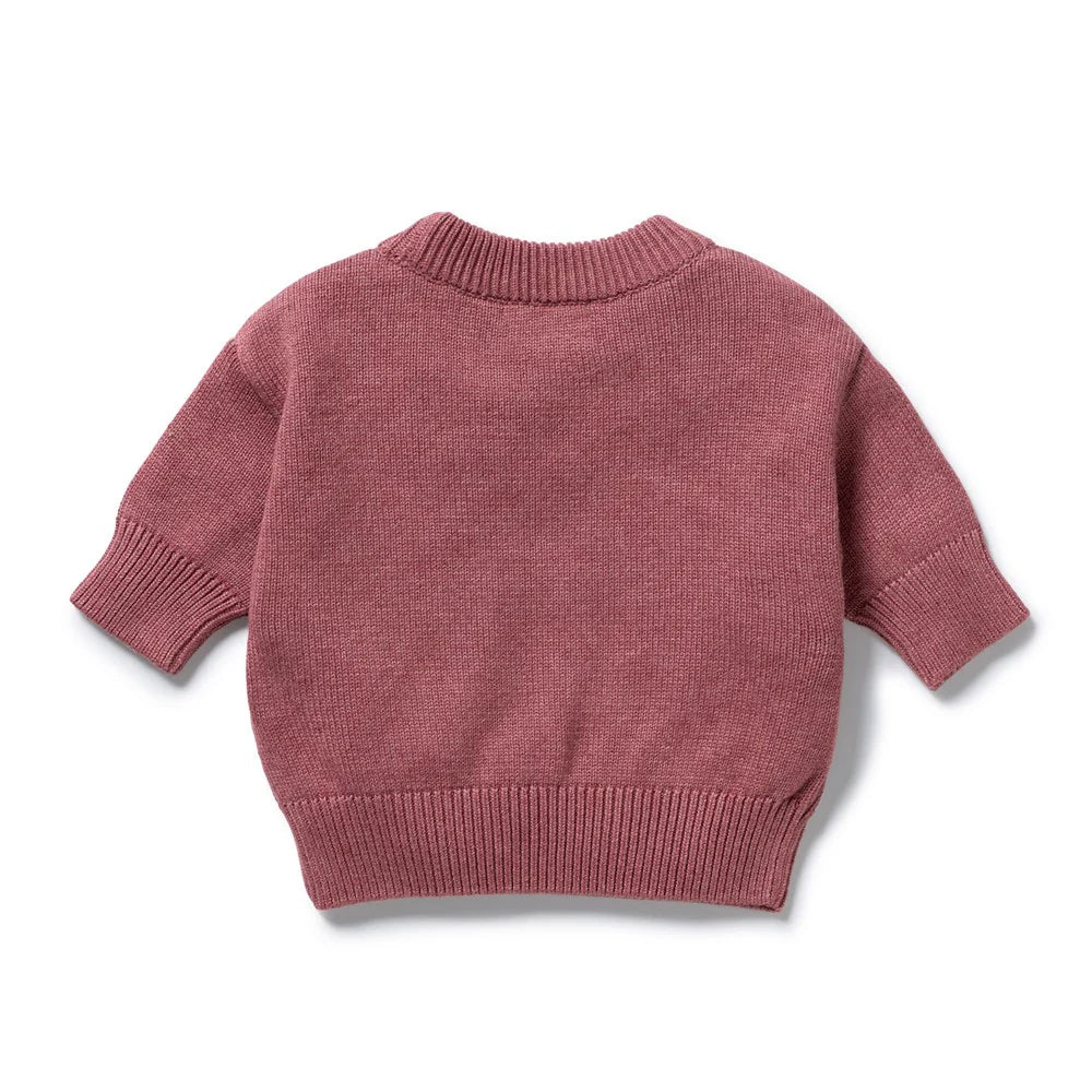 Rhubarb Organic Knitted Bauble Jumper