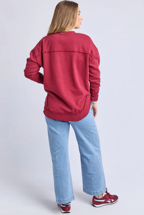 Signature Crew Rhubarb Red