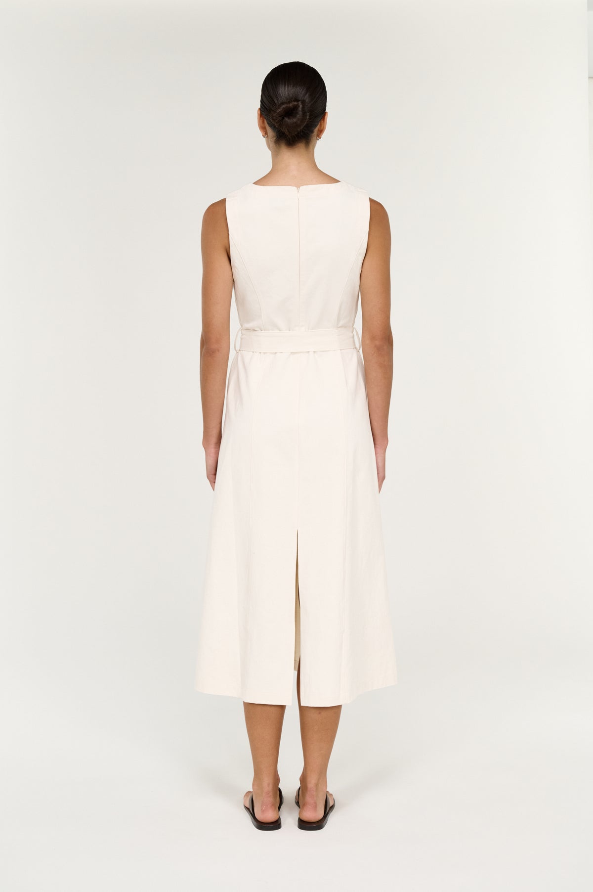 Roselle Belted Midi Dress
