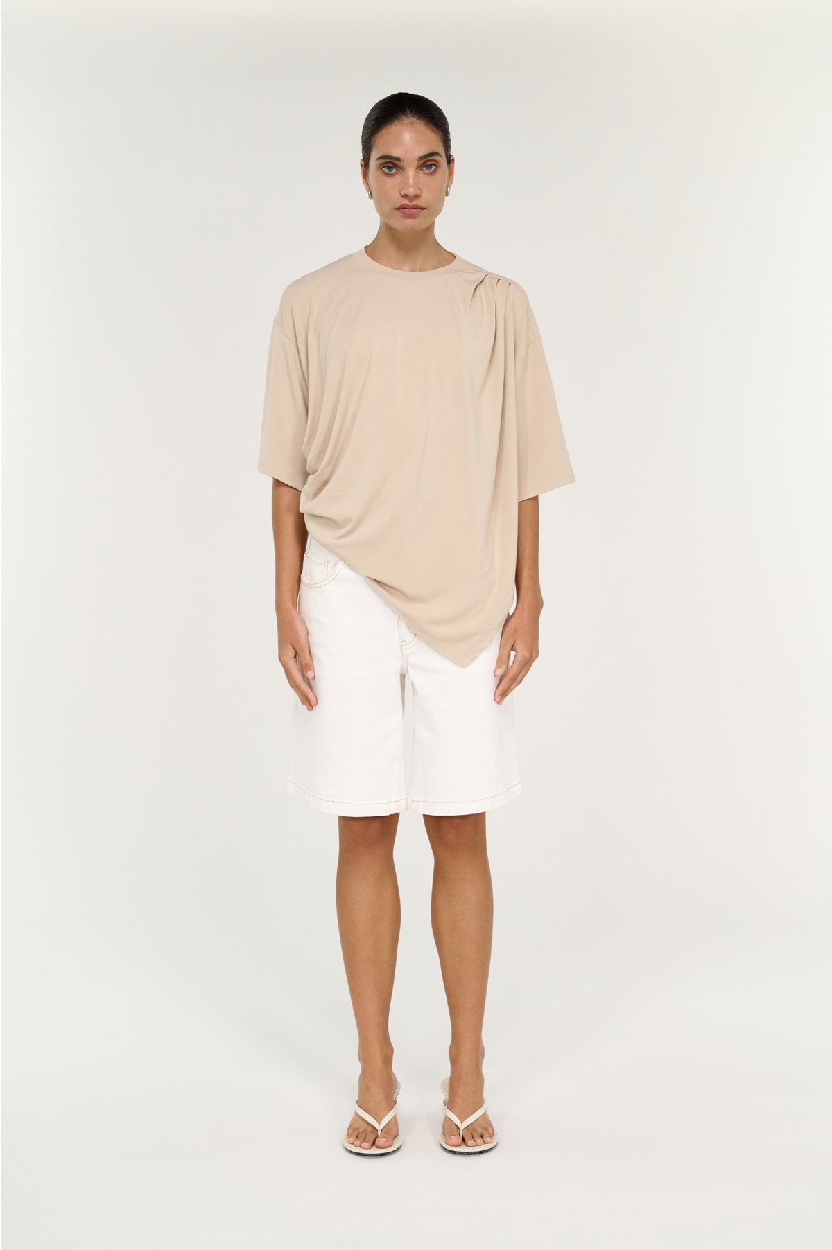 Zelle Draped Oversize Tee