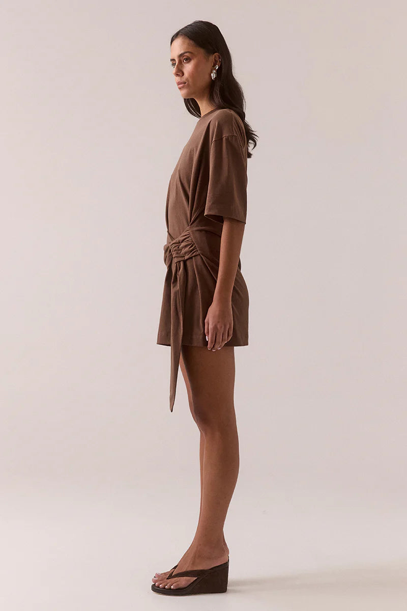 Delani Tee Dress Hazelnut