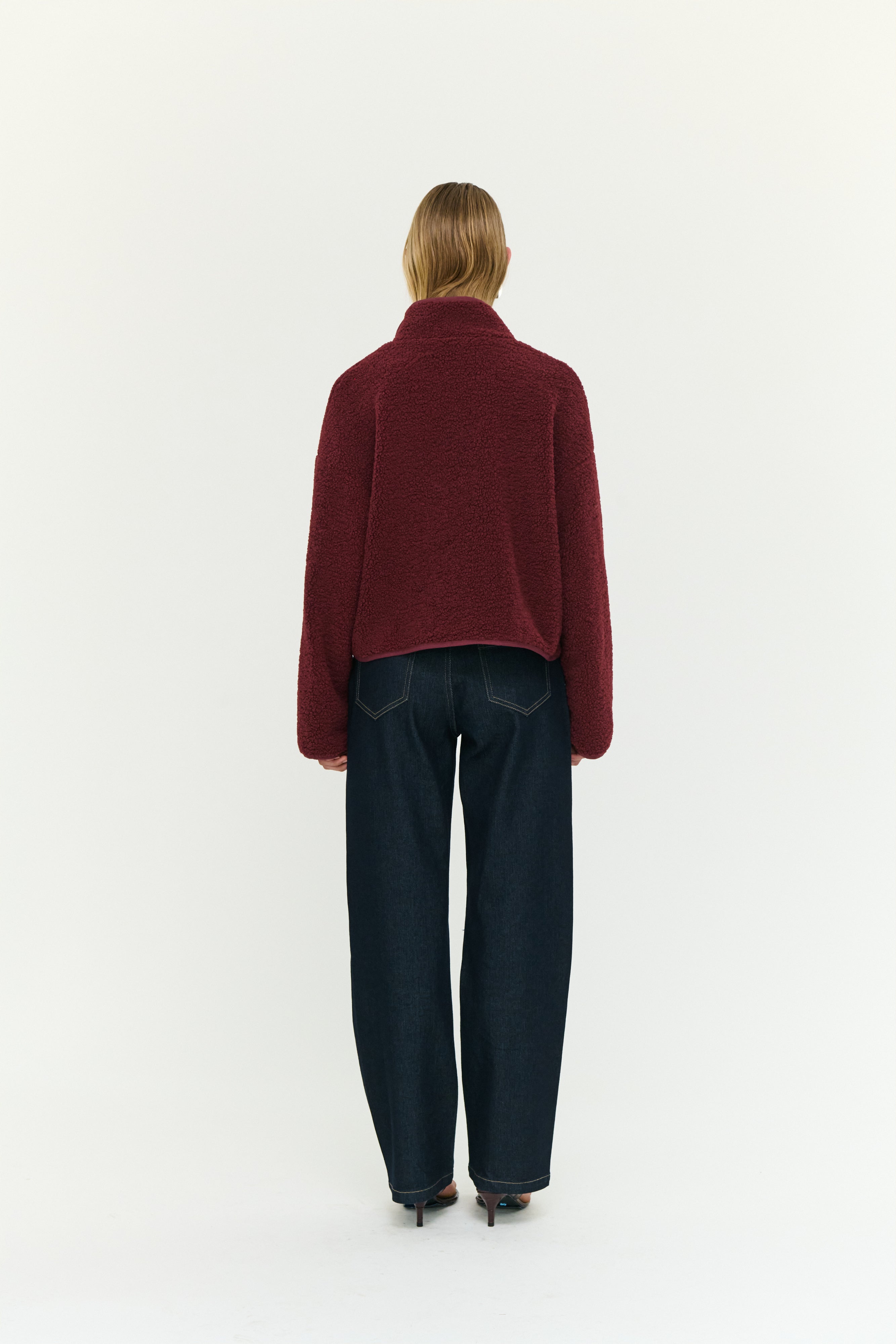 Katya Crop Sherpa Jacket