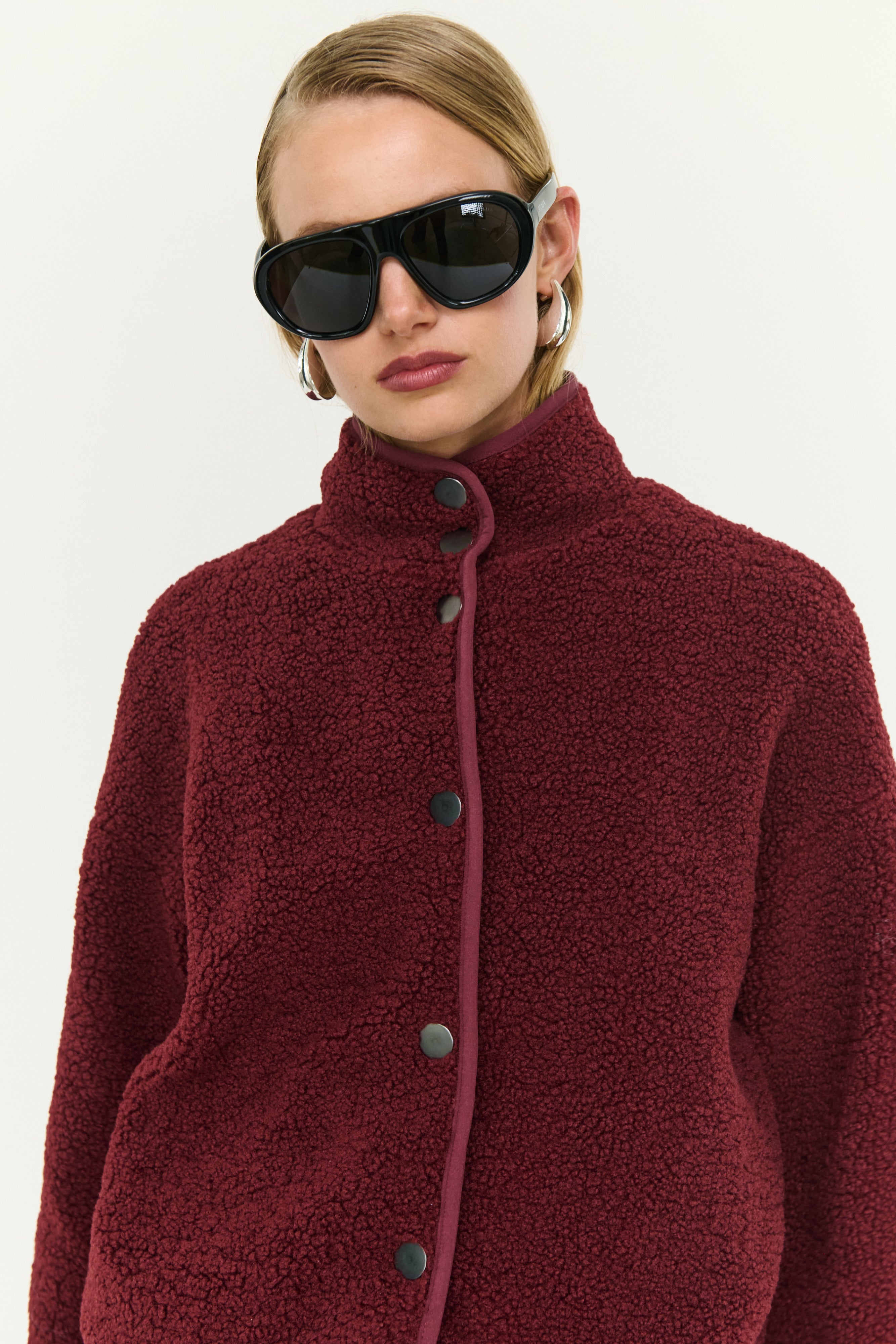 Katya Crop Sherpa Jacket