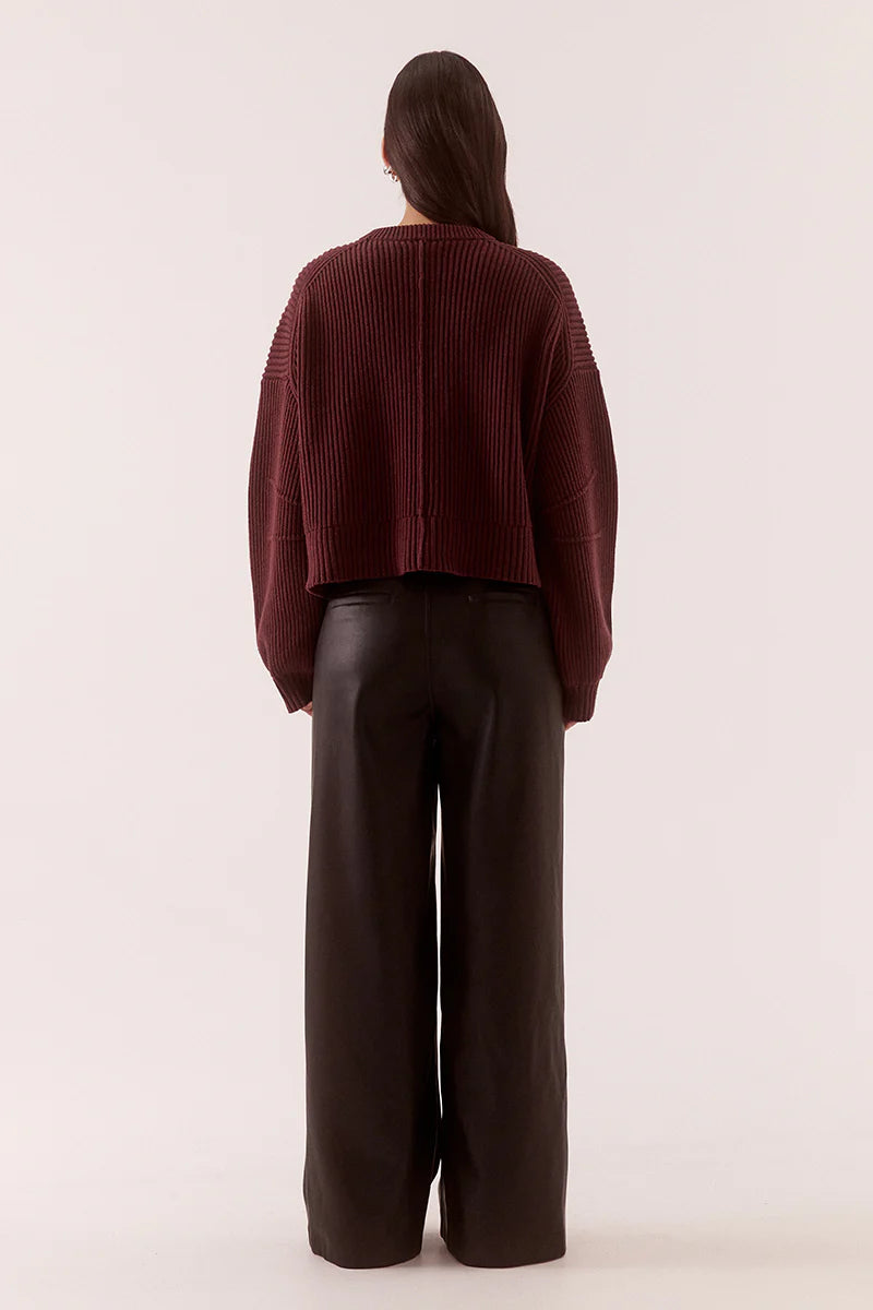 Axel Knit Bomber Vino